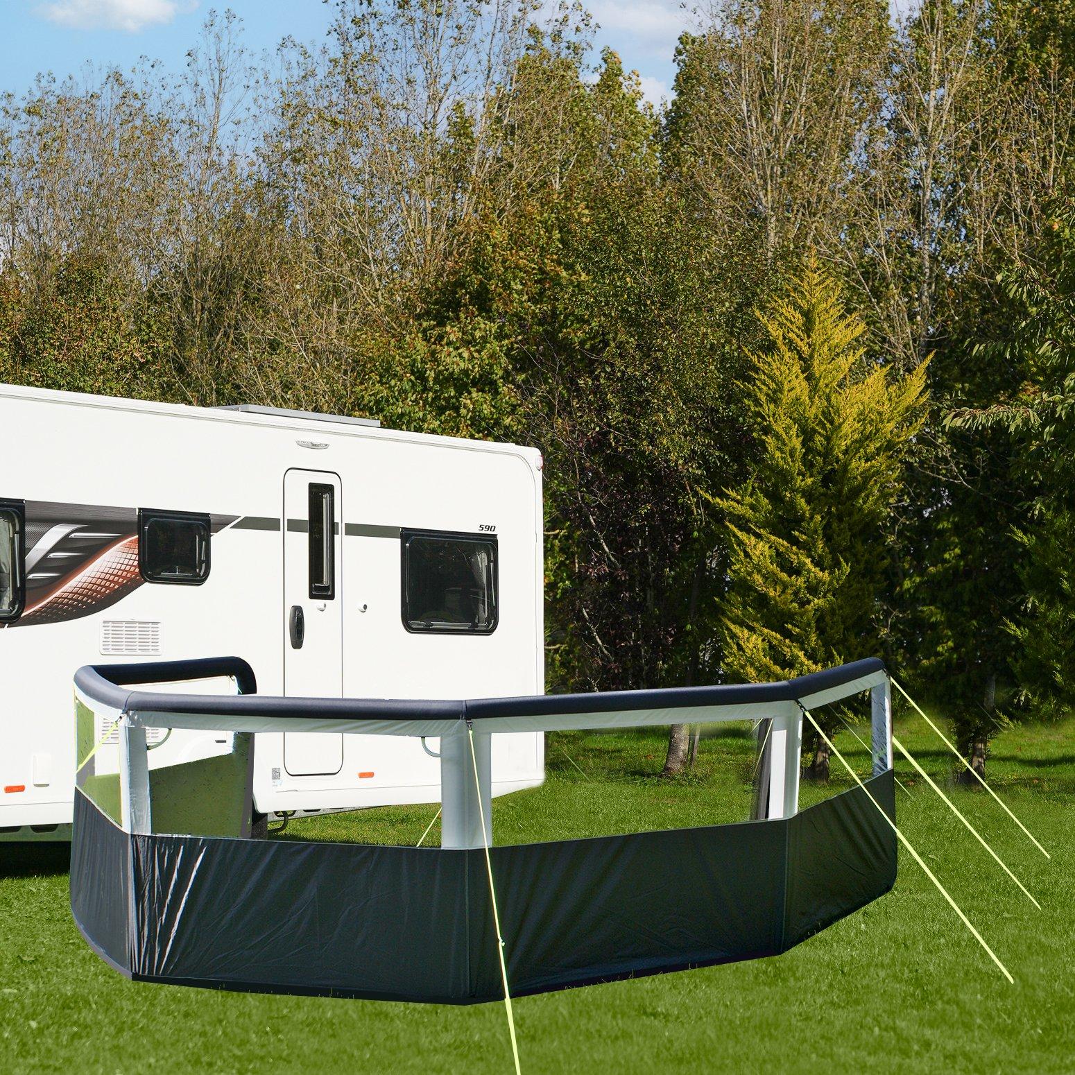 Black/Silver - Streetwize - Airbreak 8000 Inflatable Air Windbreaker - 2