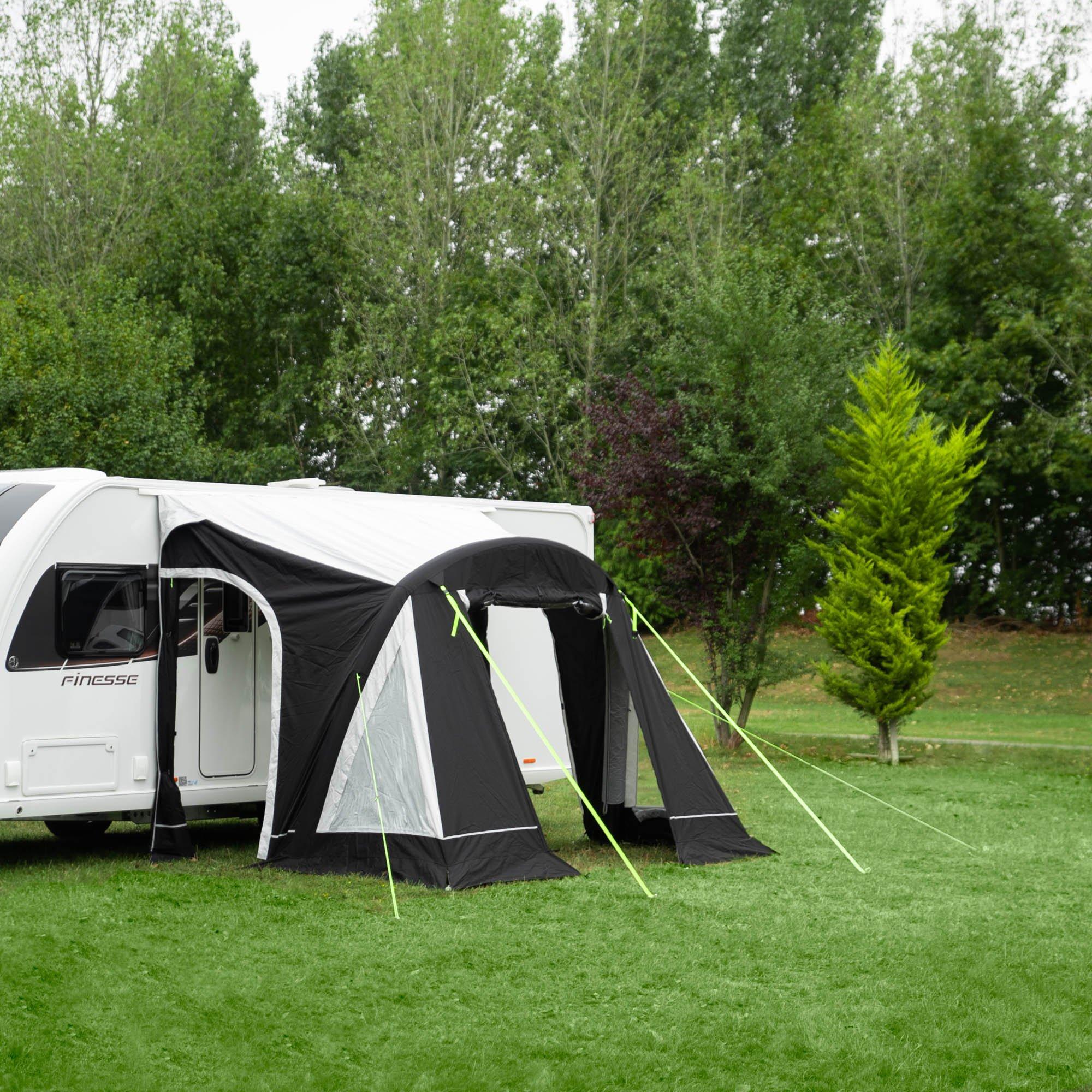 Black/Silver - Streetwize - Baywatch 260 Porch Air Awning - 3