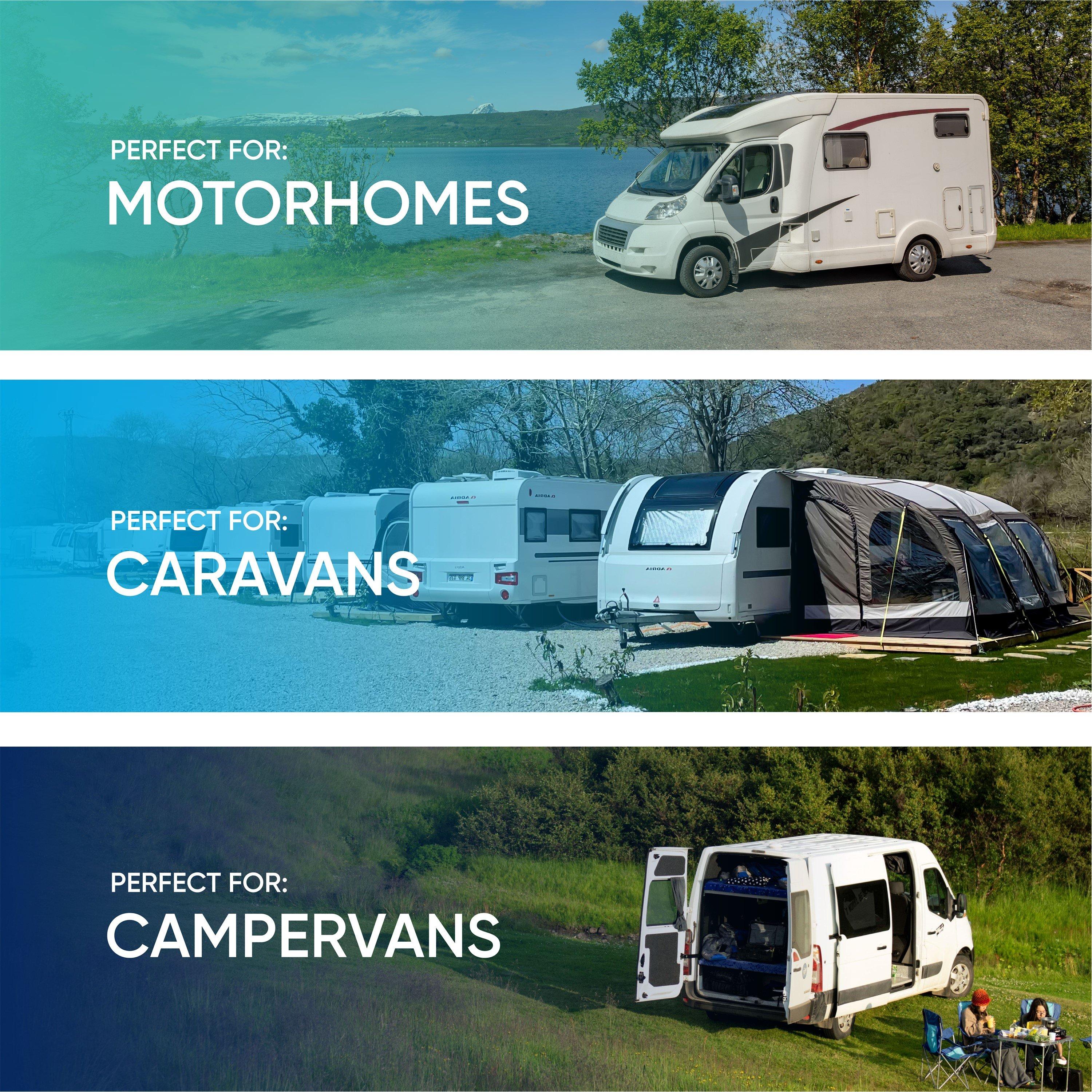 Silver/Black - Streetwize - Solar 4000 Air Awning - 8