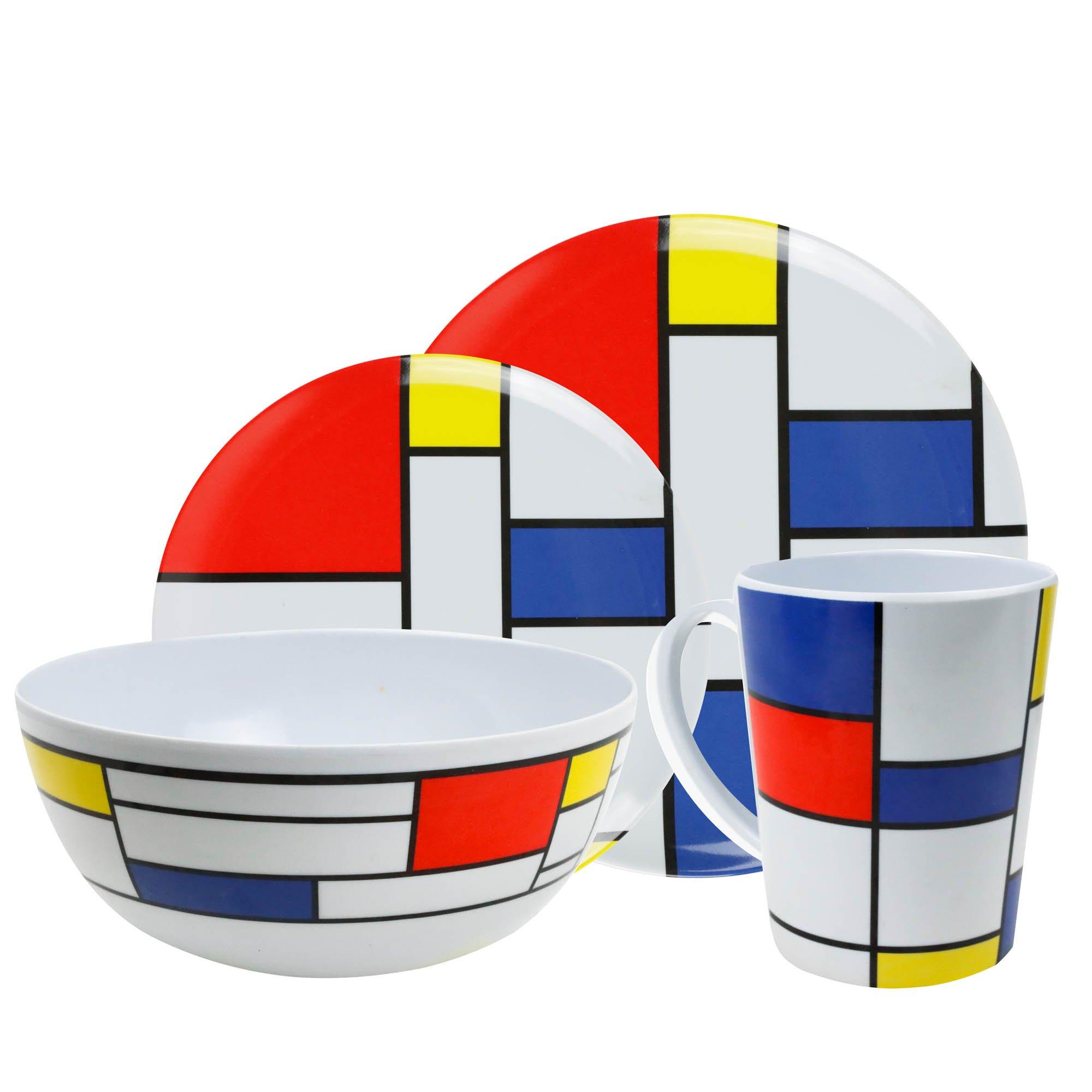 Streetwize  16Pc Melamine Set De Stijl -  - 16pcs