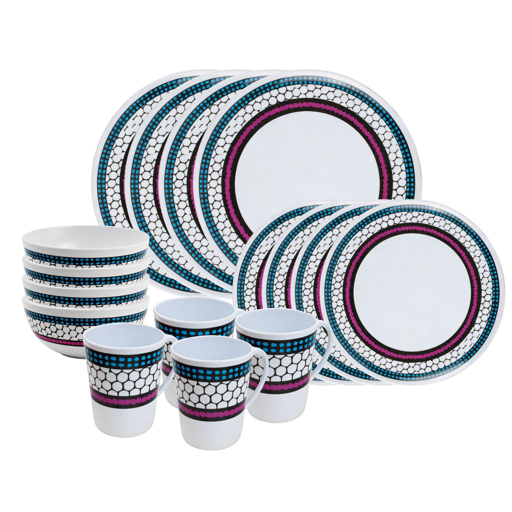 Multi - Streetwize - 16Pc Melamine Set Honeycombe - 7