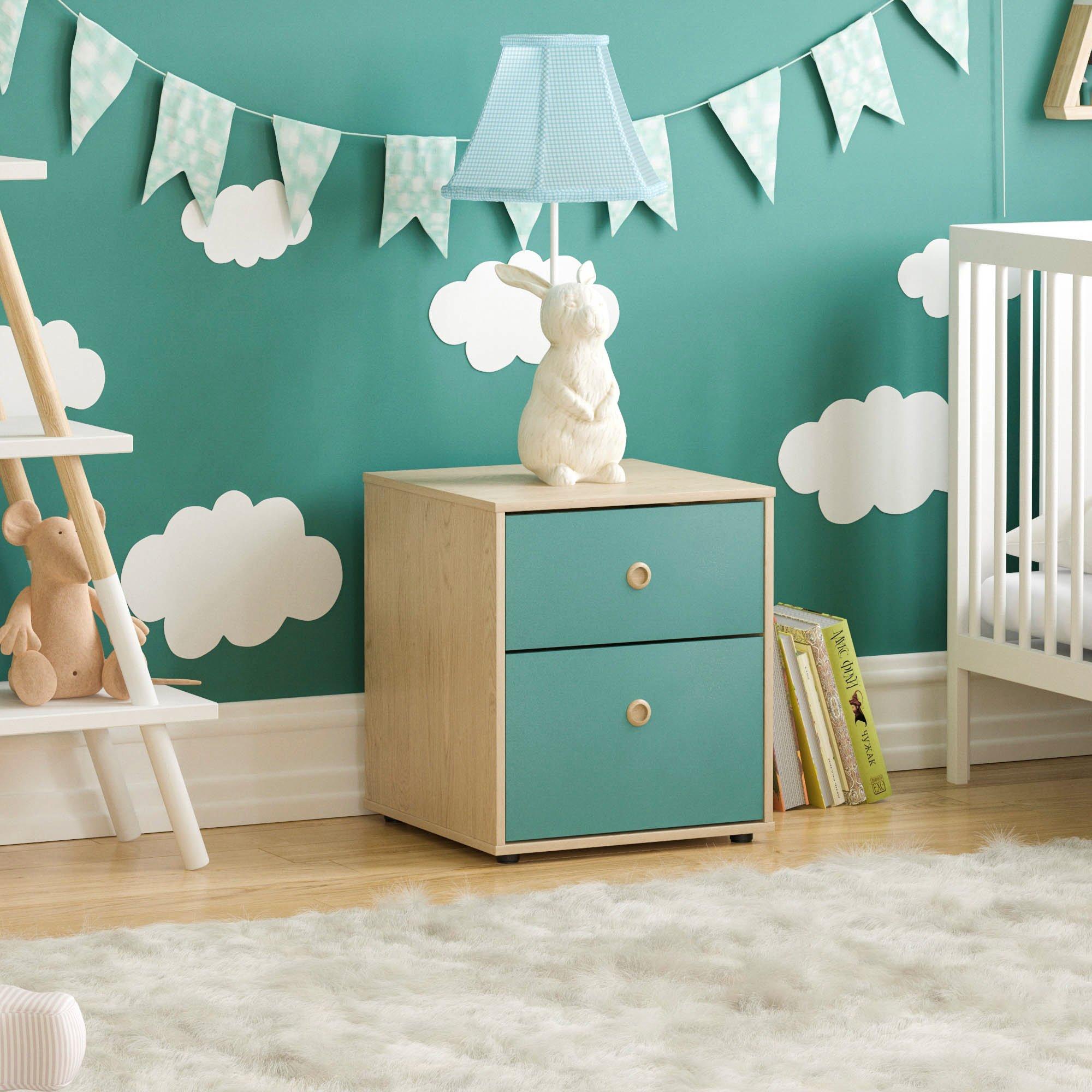 Blue & Oak - Lassic - Junior Vida Neptune 4 Piece Bedroom Set - 4