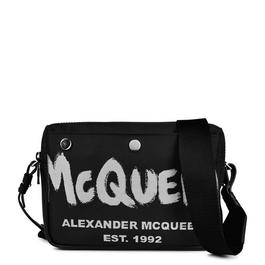 Alexander McQueen Logo-Print Camera Bag