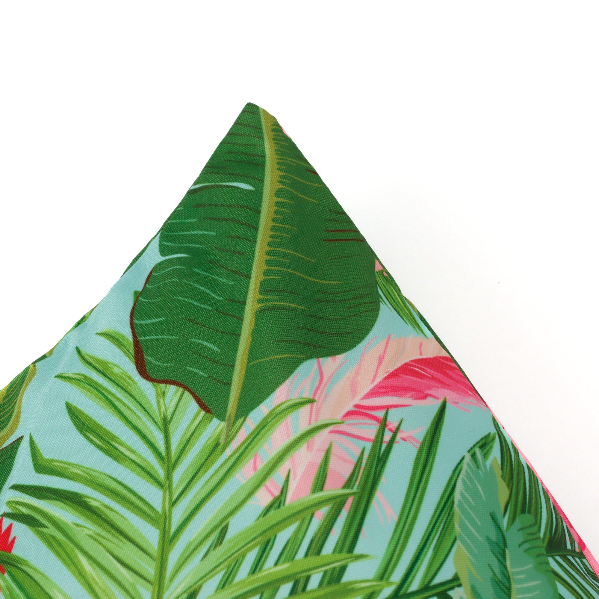 Multi - Streetwize - Outdoor Pair of  Flamingo Leaf Scatter Cushions - 5