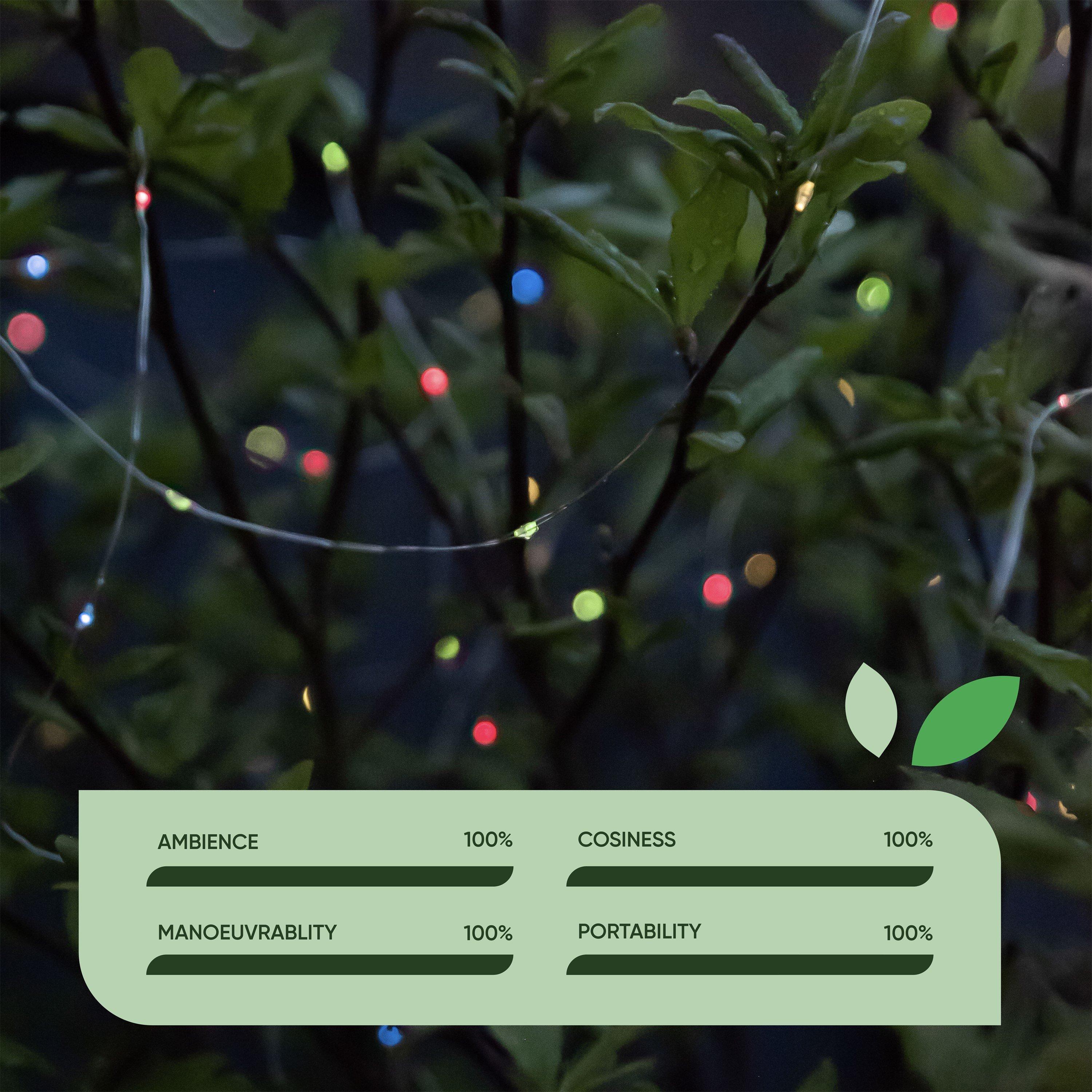 Multi - Streetwize - 200LED Solar Copper String Light-Multi Color LED - 5