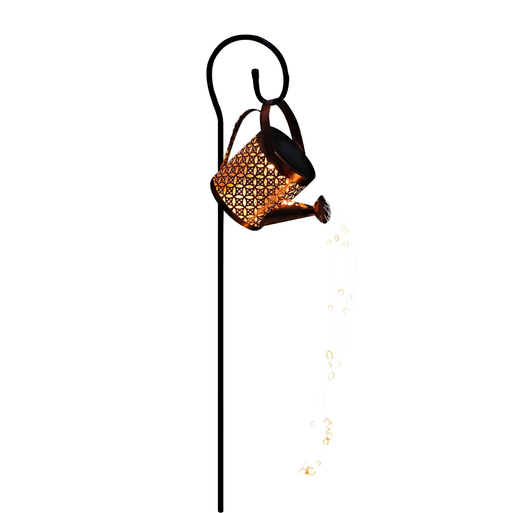 Black - Streetwize - Solar Powered Watering Can Stake Light - 1
