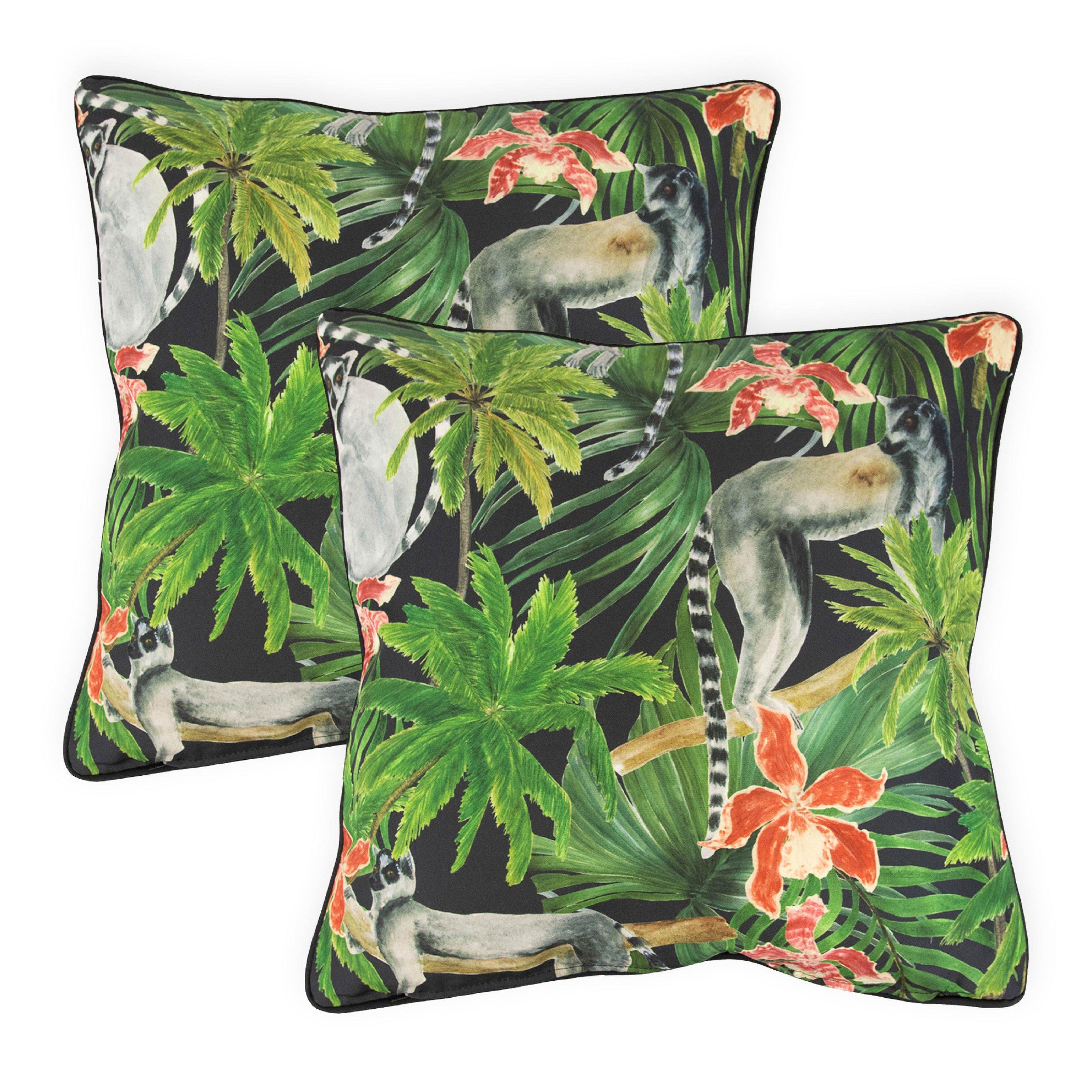 Streetwize  Pair Of Lemur Scatter Cushions -  - 45cmx45cm