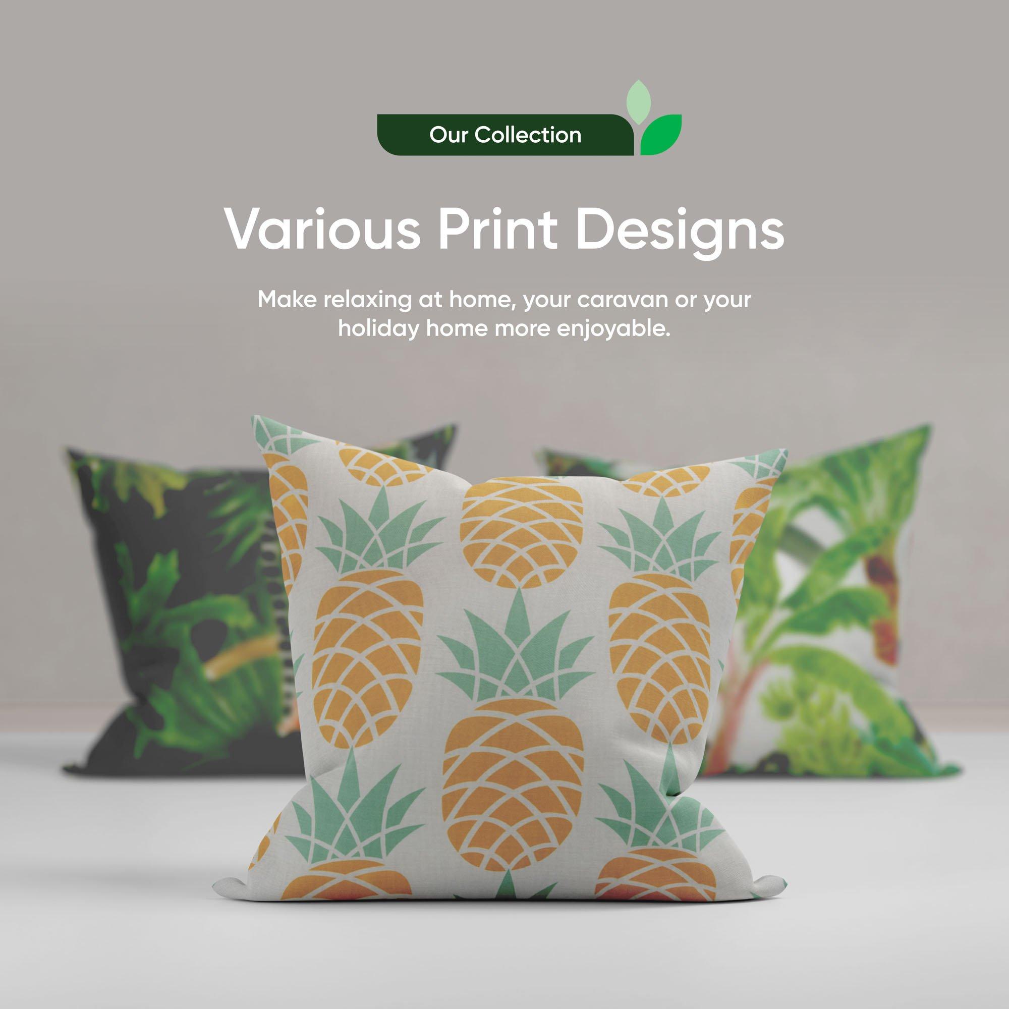 Teal - Streetwize - Outdoor Pair of  Teal Striped Scatter Cushions - 8