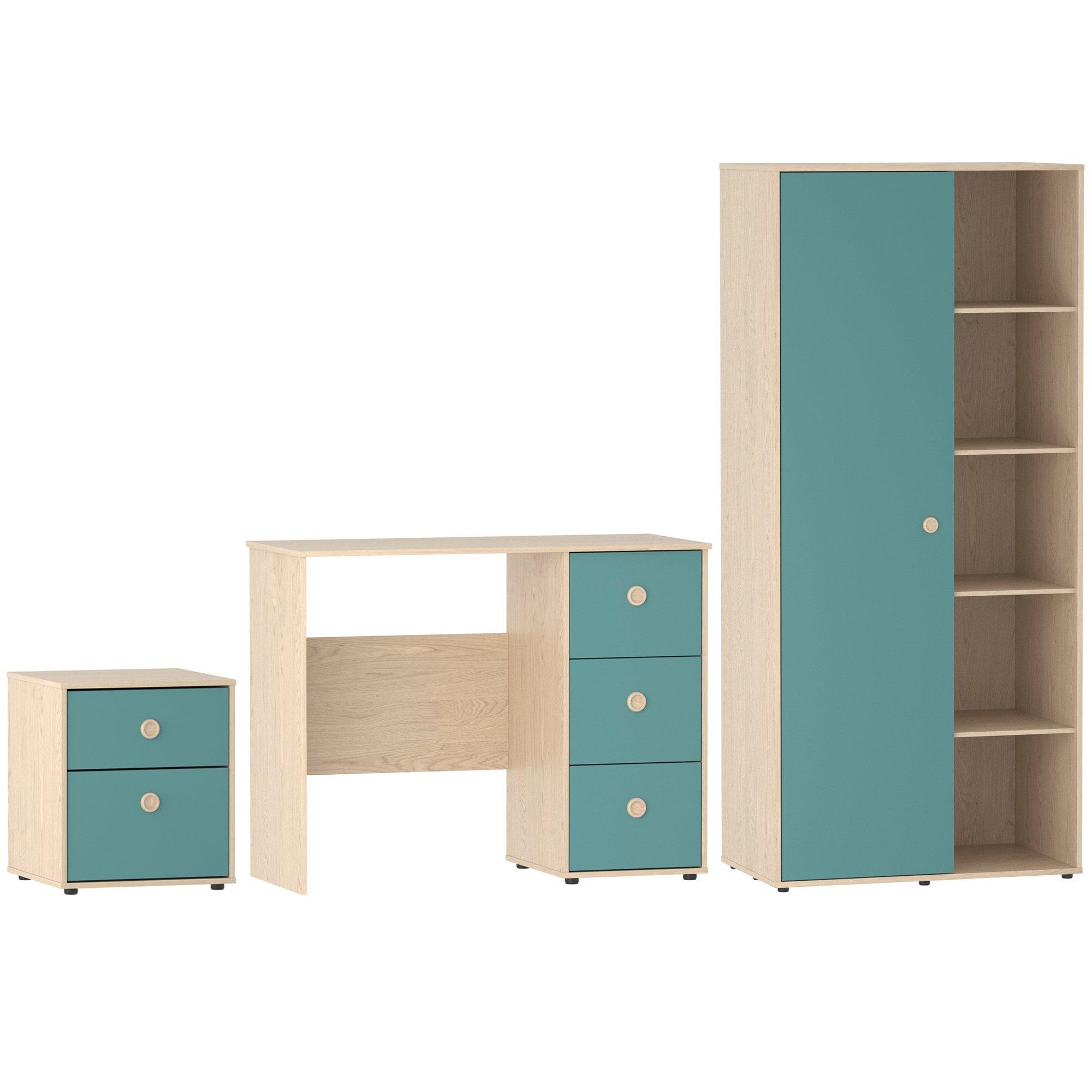 Blue & Oak - Lassic - Junior Vida Neptune 3 Piece Bedroom Set - 9