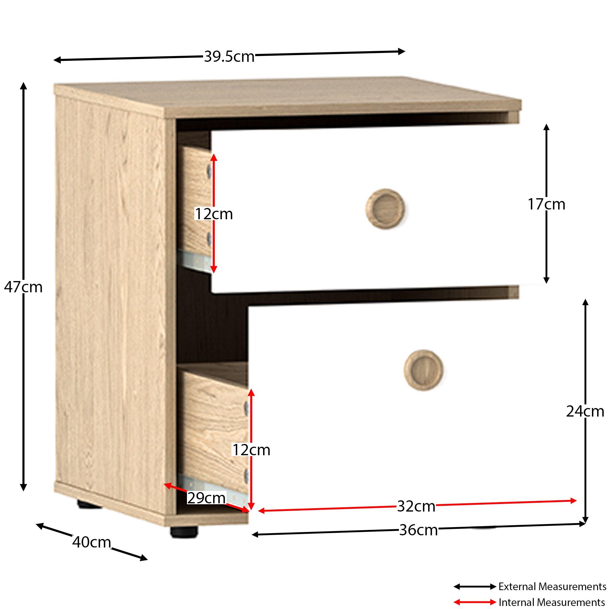 White & Oak - Lassic - Junior Vida Neptune 3 Piece Bedroom Set - 5