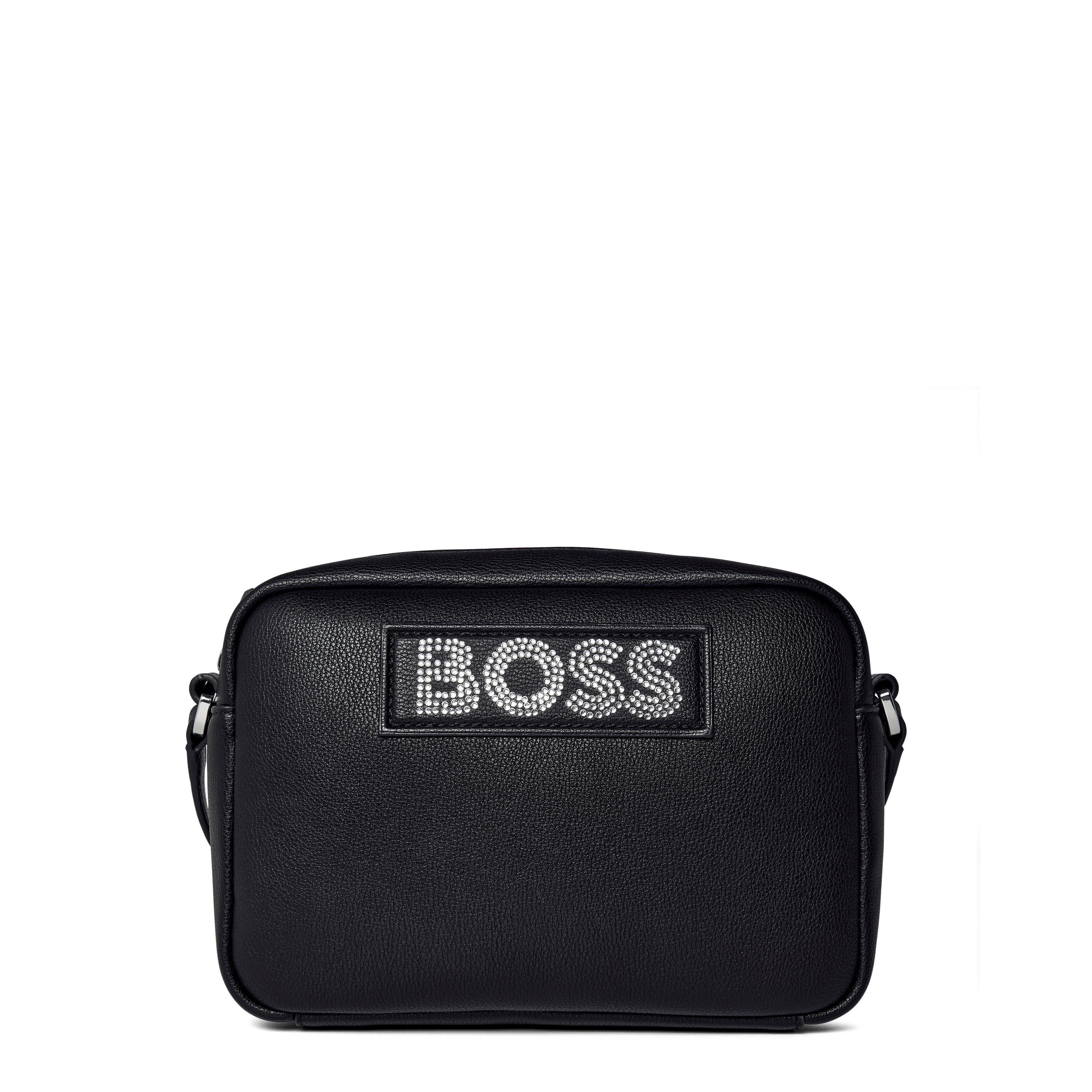 Black - Boss - Women's YonaXb Diamante Crystal-Embellished Crossbody Bag - 1