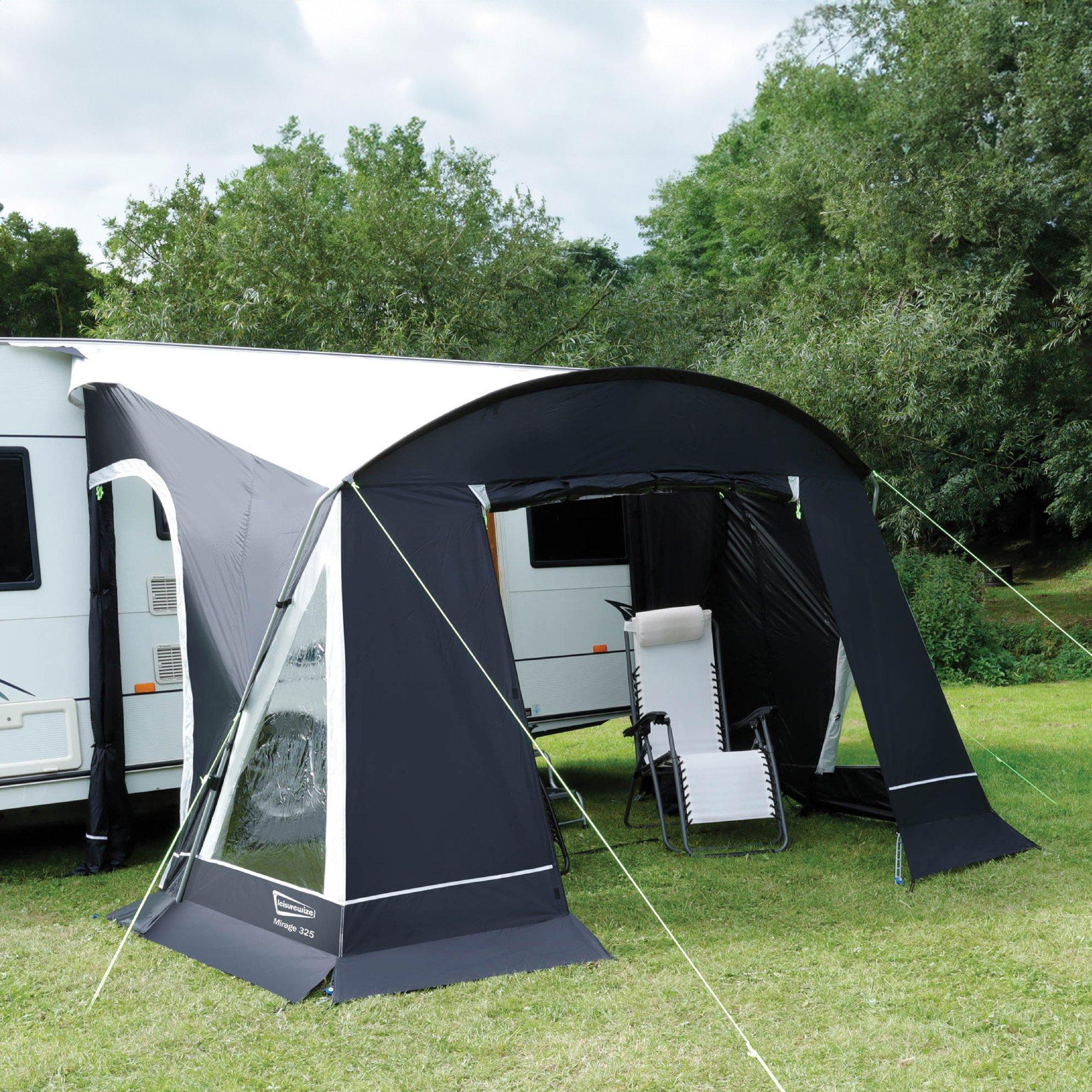 Black/Silver - Streetwize - Mirage 325 Caravan Porch Awning - 3