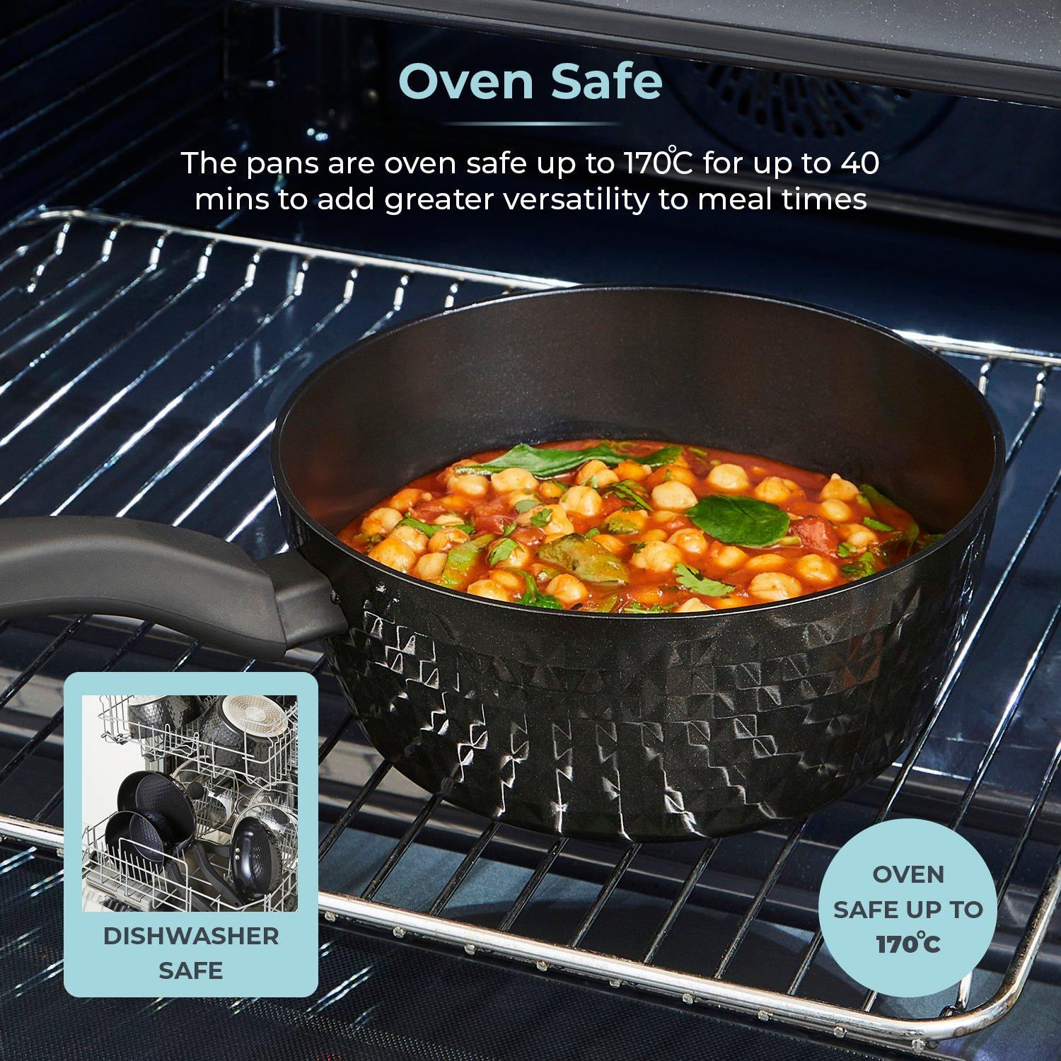 Black - Tower - Diamo 5 Piece Cookware Set - 7