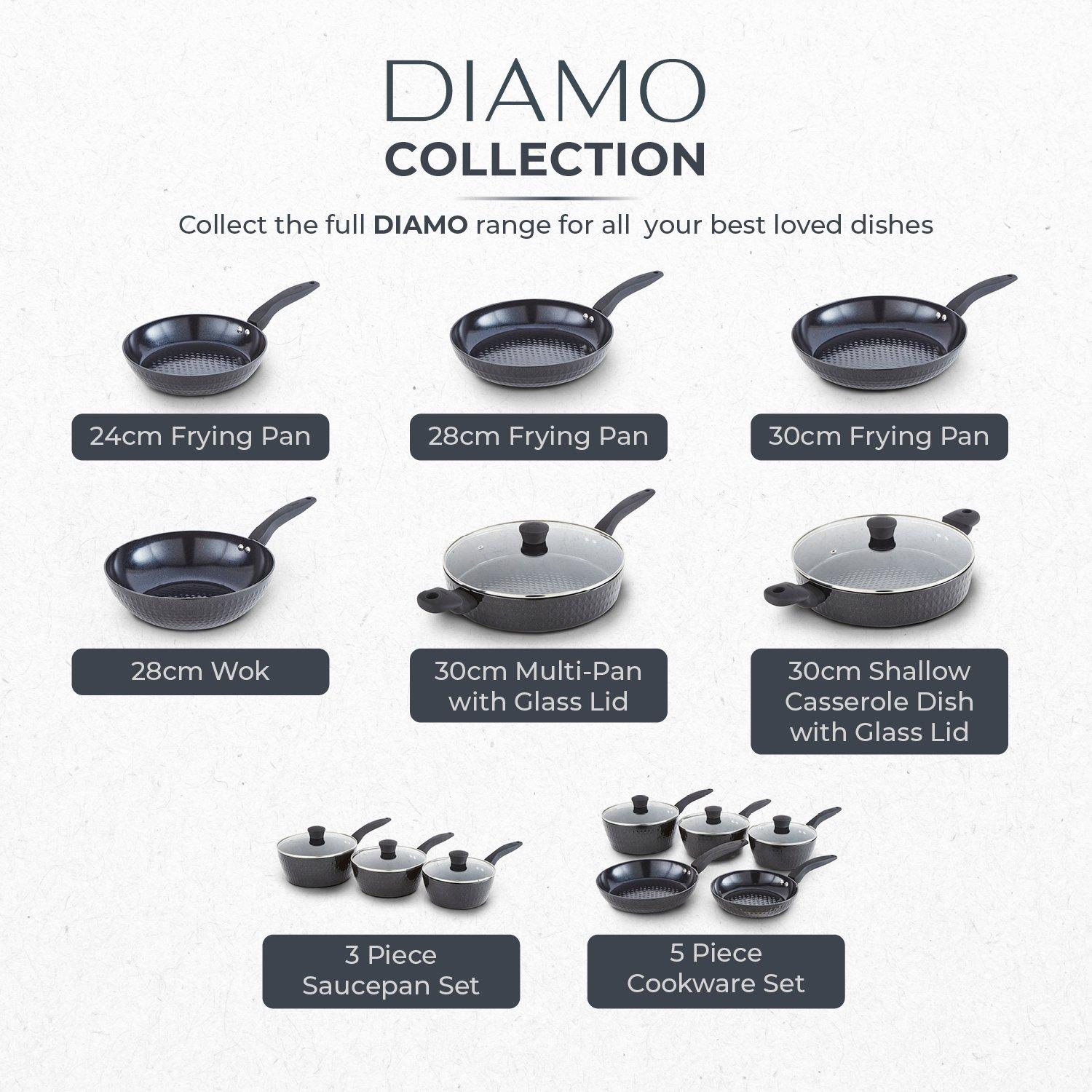 Black - Tower - Diamo 5 Piece Cookware Set - 9