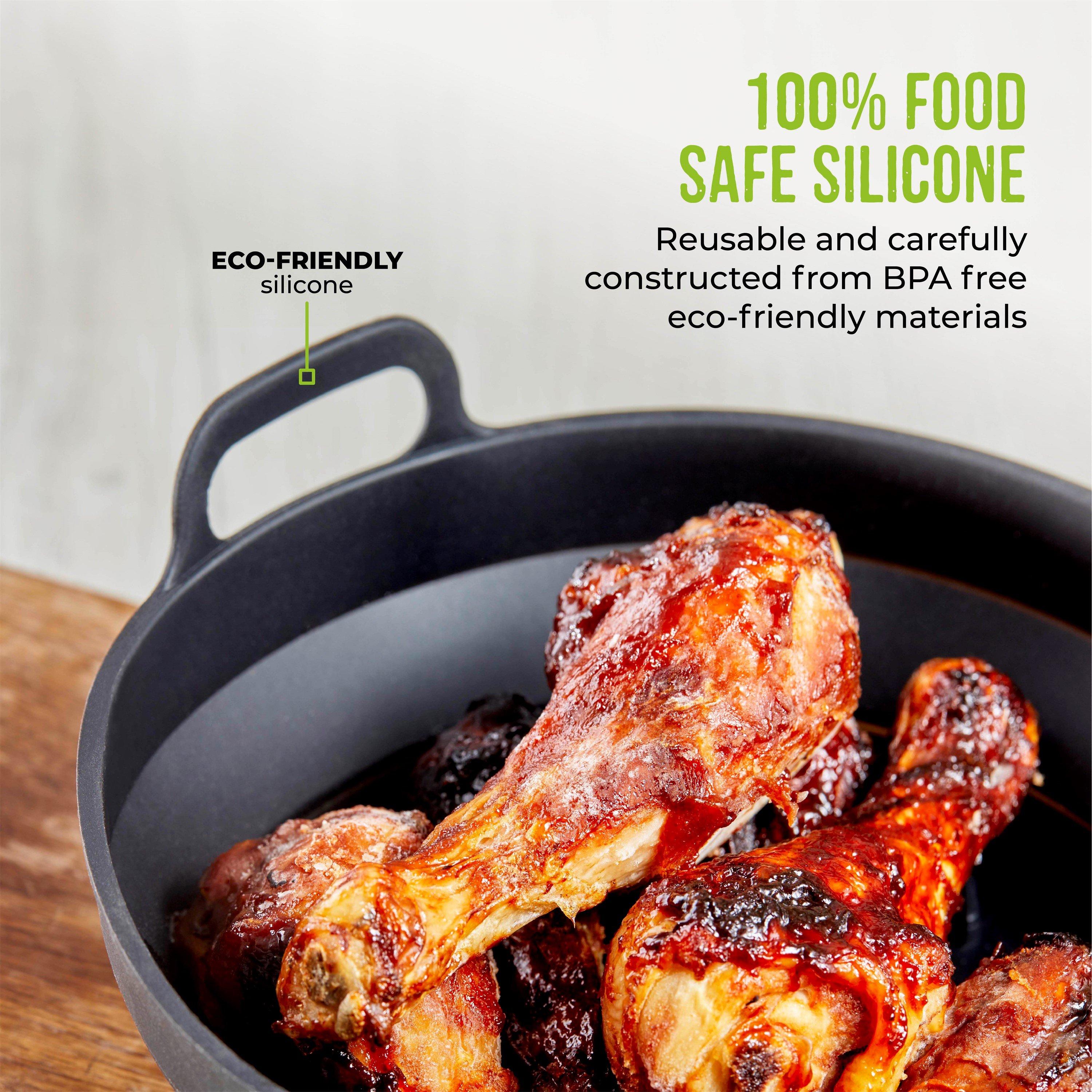 Black - Tower - 2 x Round Foldable Trays - 6