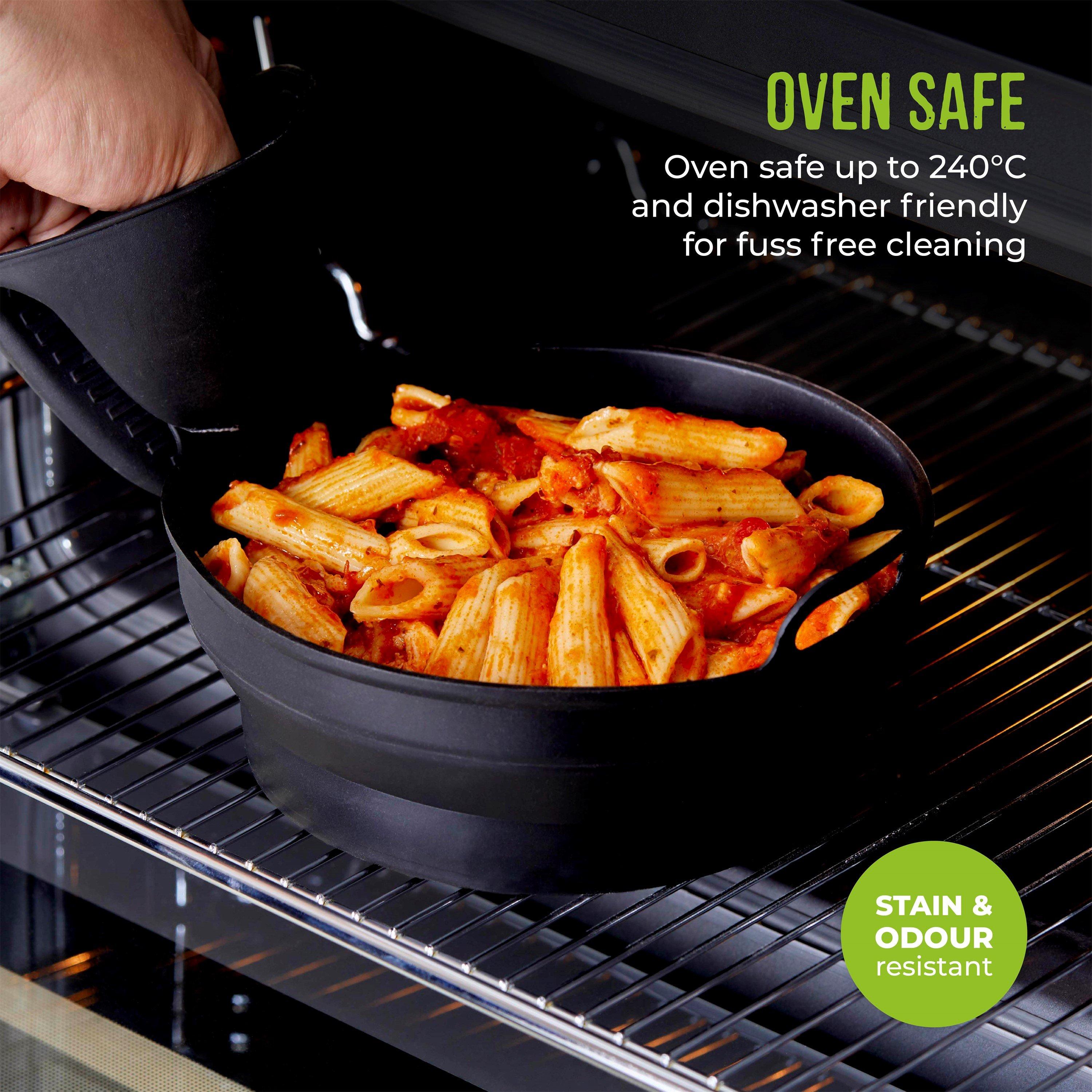 Black - Tower - 2 x Round Foldable Trays - 8