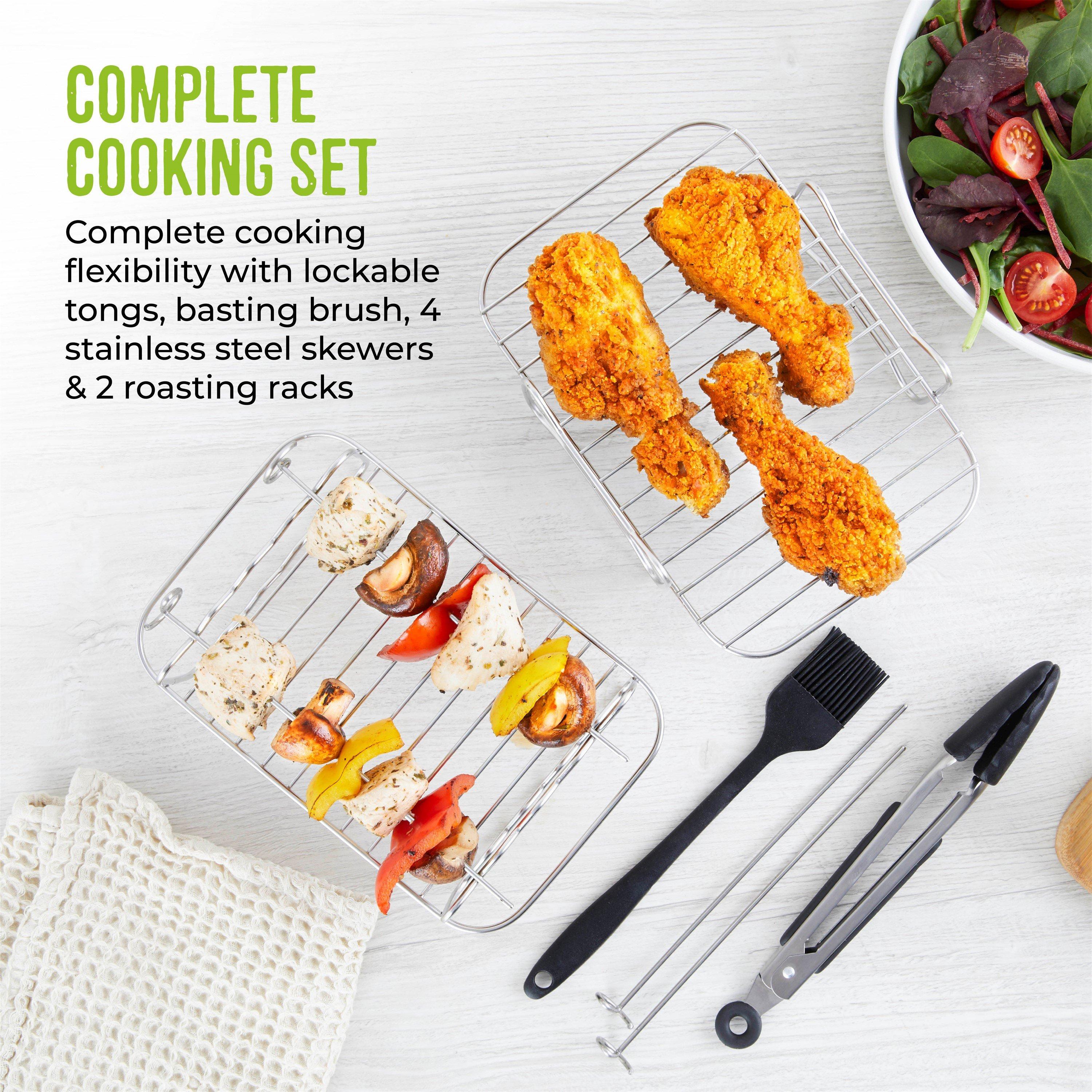 Black - Tower - 8 Piece Air Fryer Accessories Set - 3