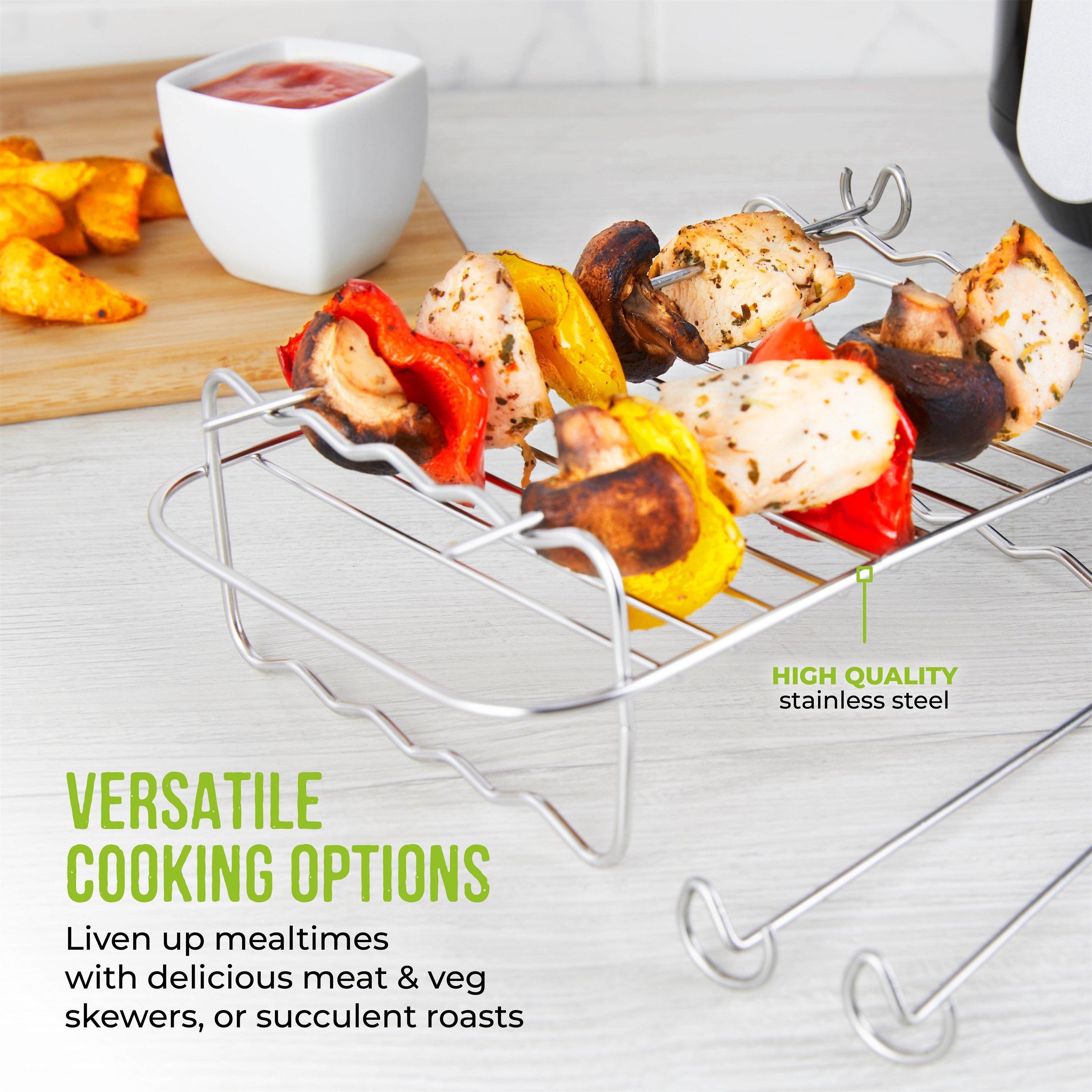 Black - Tower - 8 Piece Air Fryer Accessories Set - 4