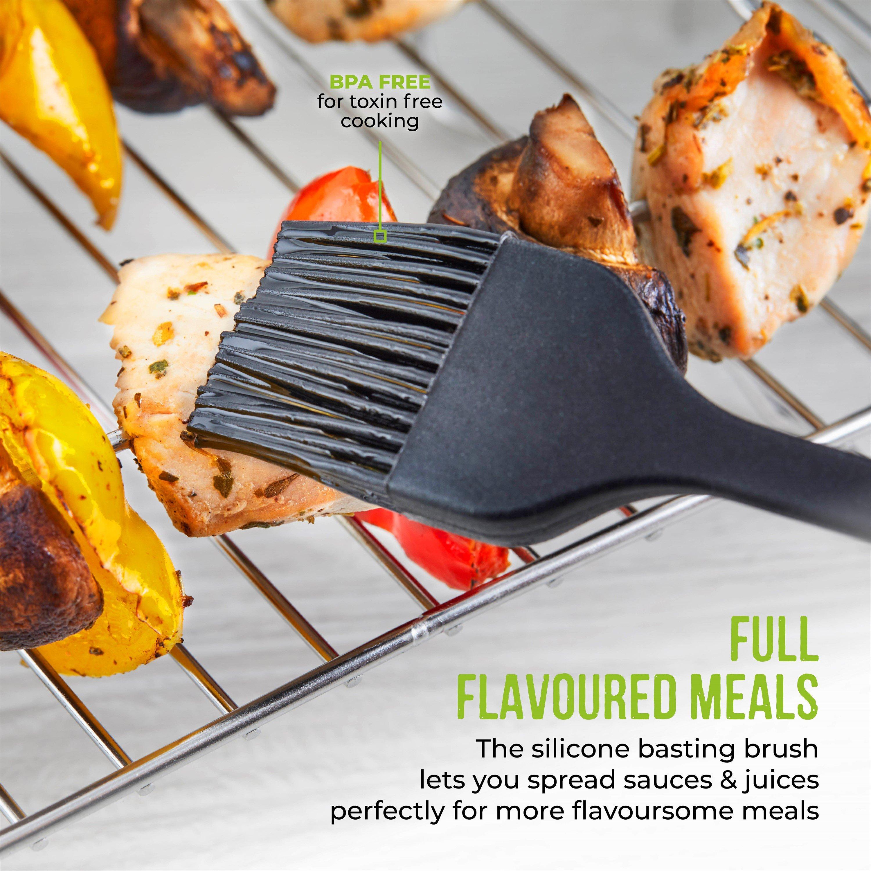 Black - Tower - 8 Piece Air Fryer Accessories Set - 5