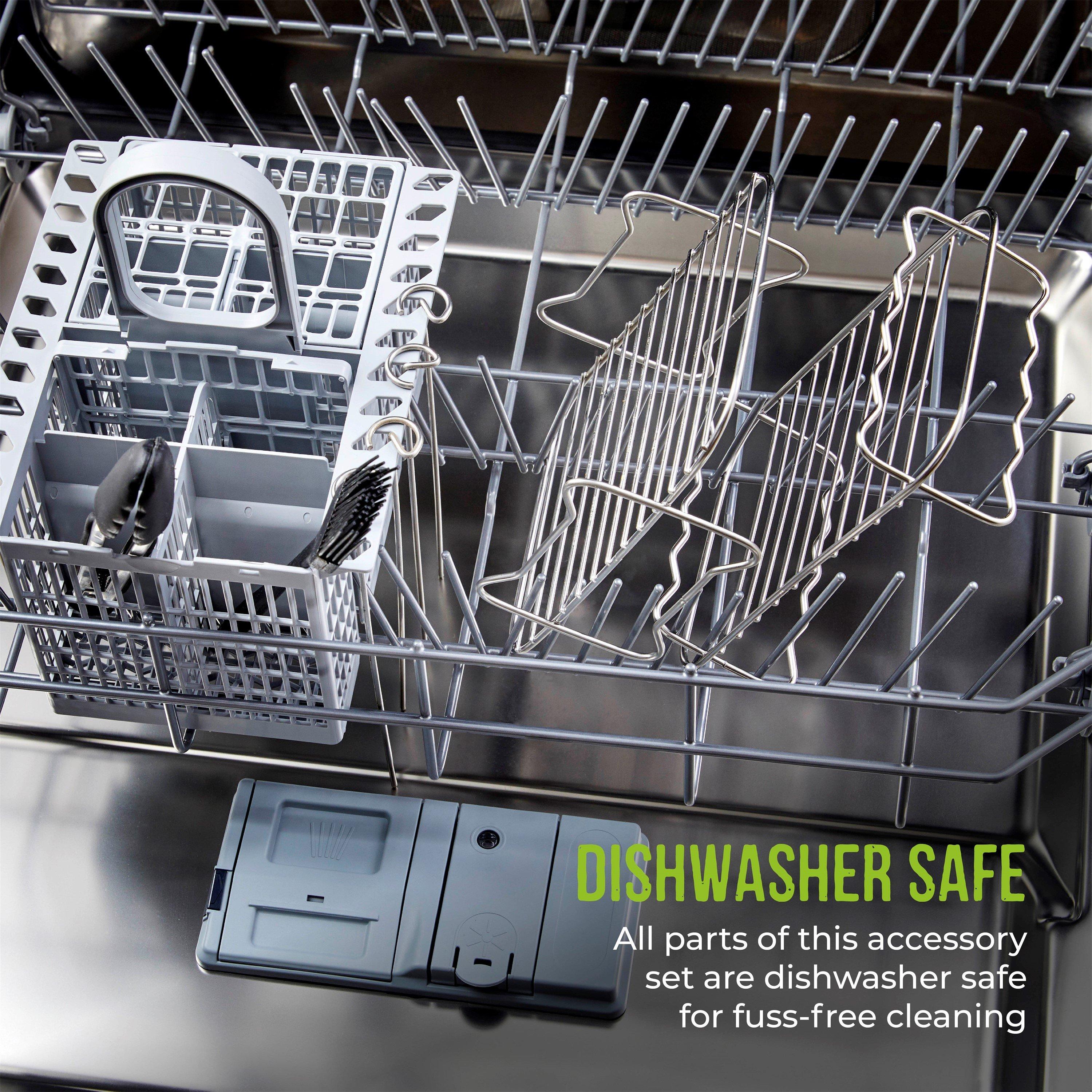 Black - Tower - 8 Piece Air Fryer Accessories Set - 7