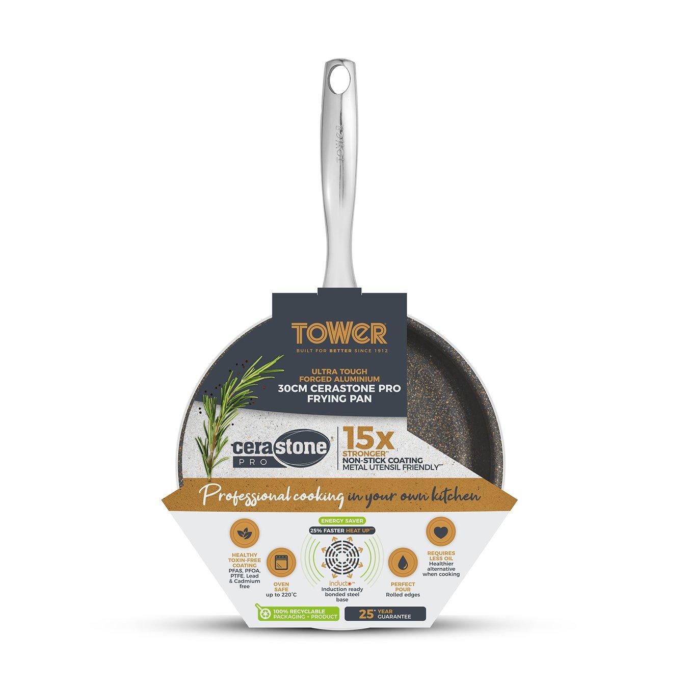 Graphite - Tower - Cerastone Pro 30cm Frying Pan - 11