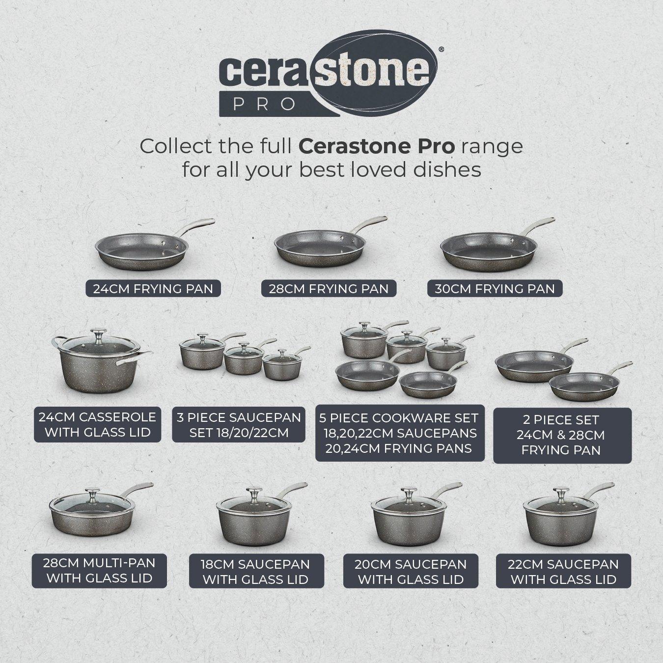 Graphite - Tower - Cerastone Pro 30cm Frying Pan - 9