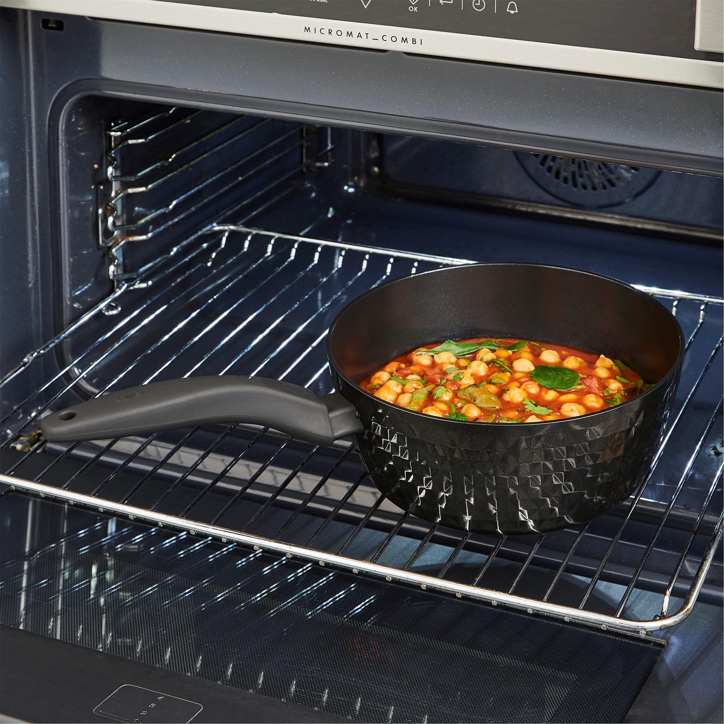 Black - Tower - Diamo 3 Piece Saucepan Set - 12