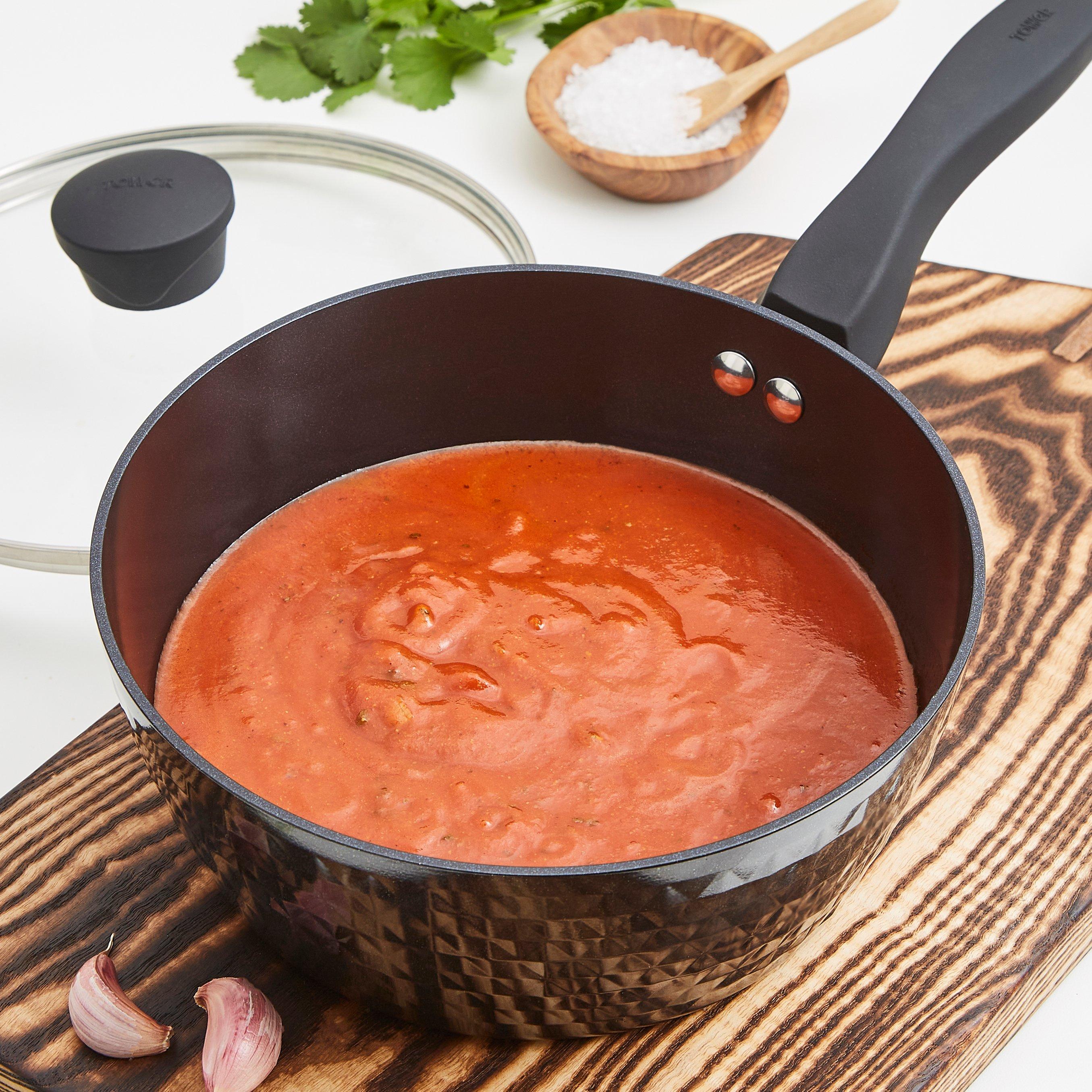 Black - Tower - Diamo 3 Piece Saucepan Set - 7