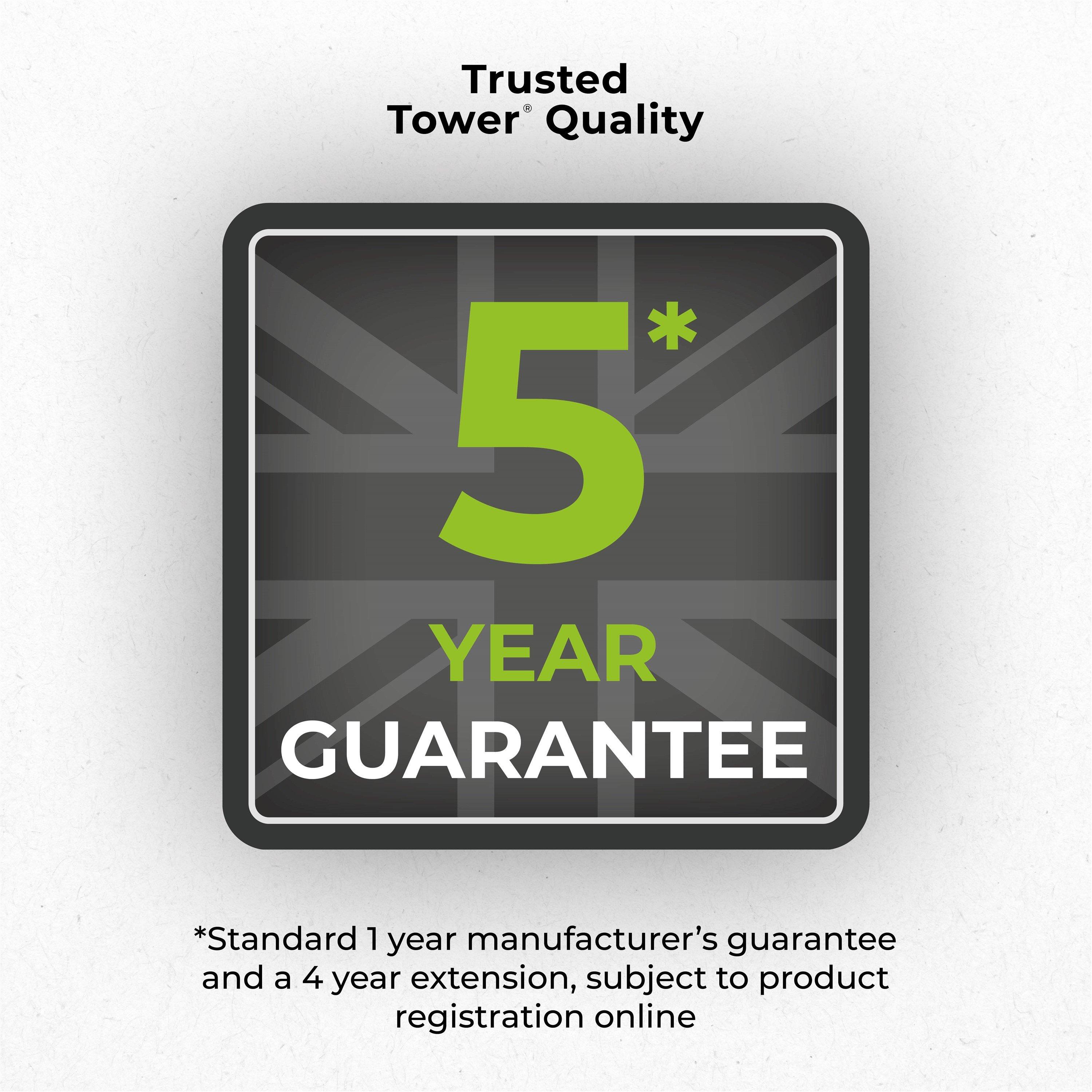 Black - Tower - 2 x Rectangular Solid Trays - 9