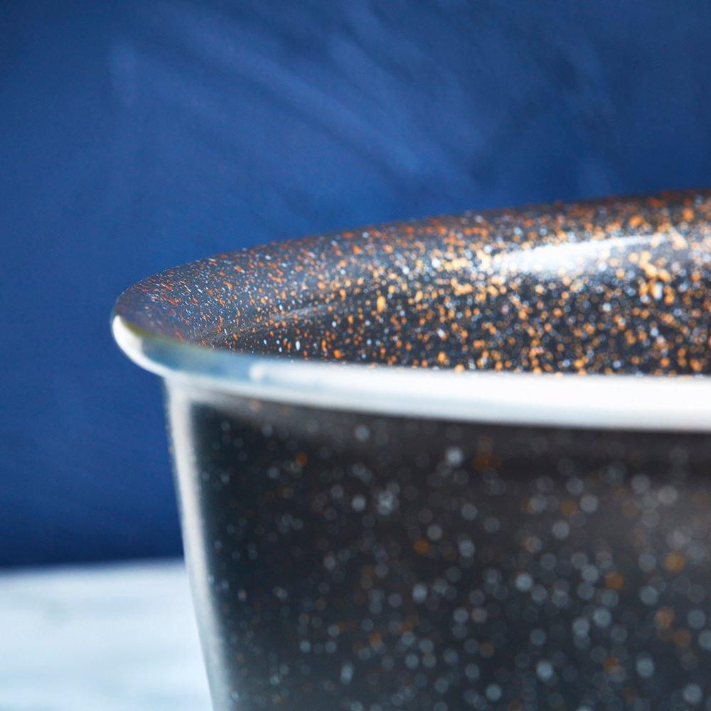 Graphite - Tower - Cerastone Pro 3 Piece Saucepan Set - 12