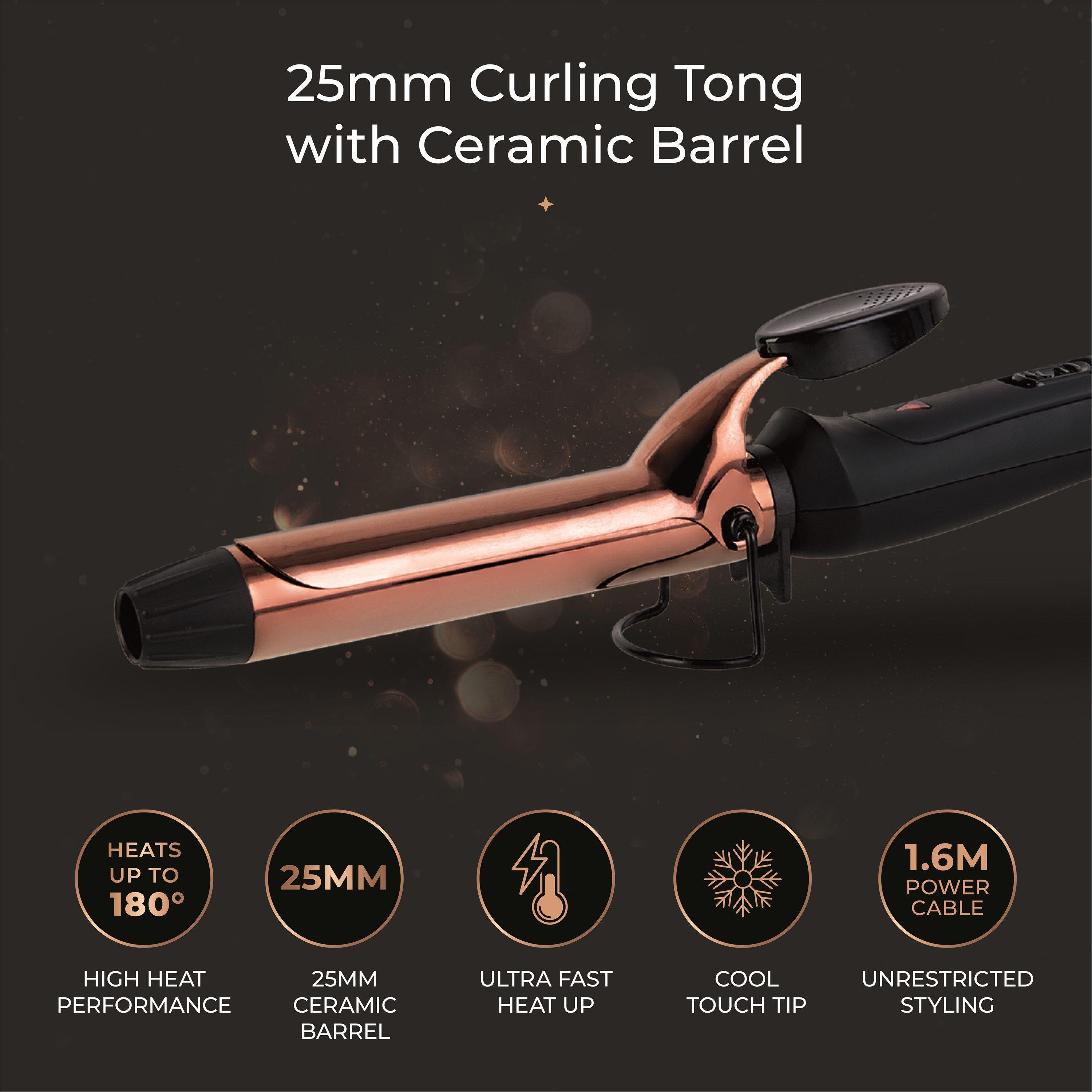 Black - Carmen - Noir II 25mm Curling Tong - 2