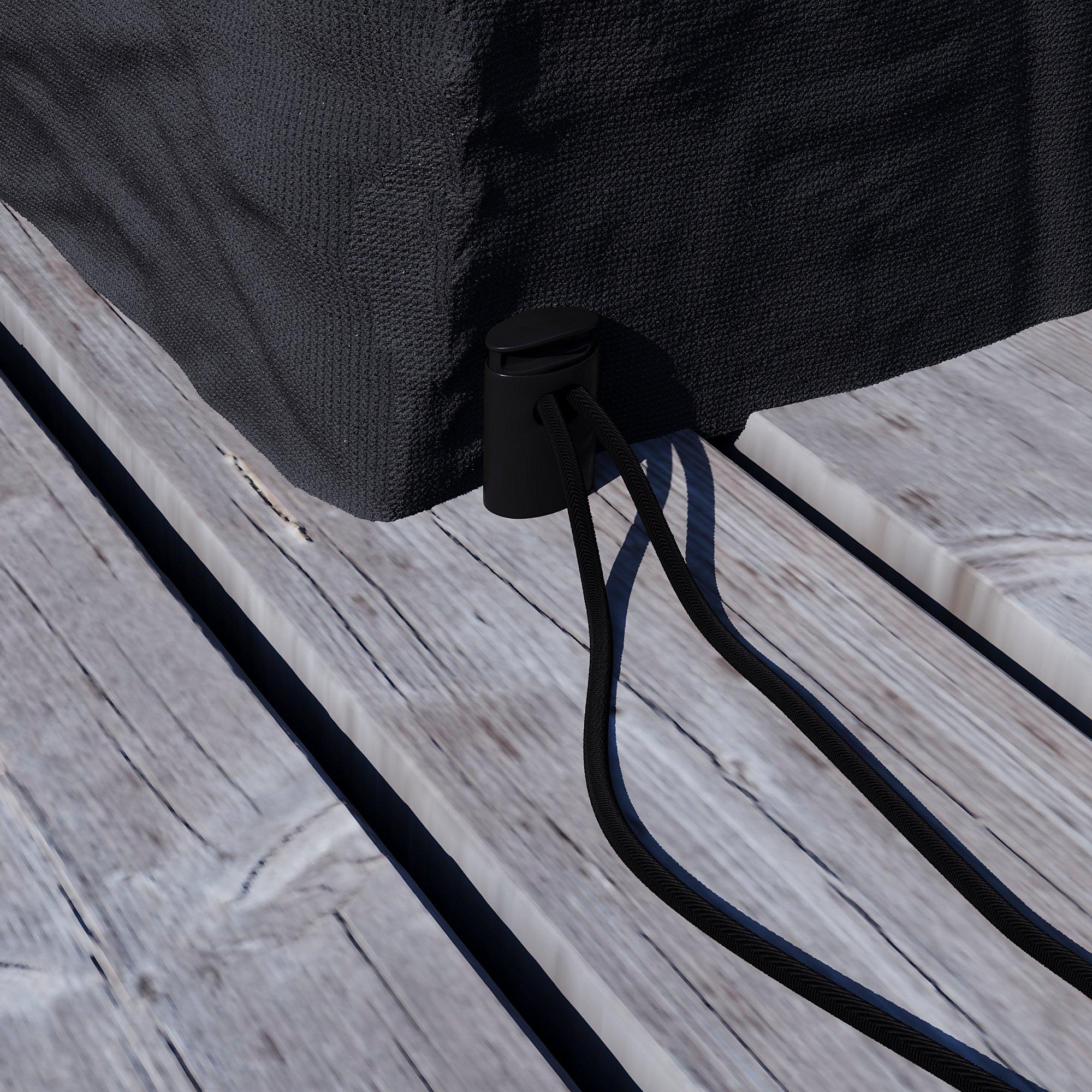 Brown - Lassic - Garden Vida Cuba 8 Seater Rattan Set + Cover - 13