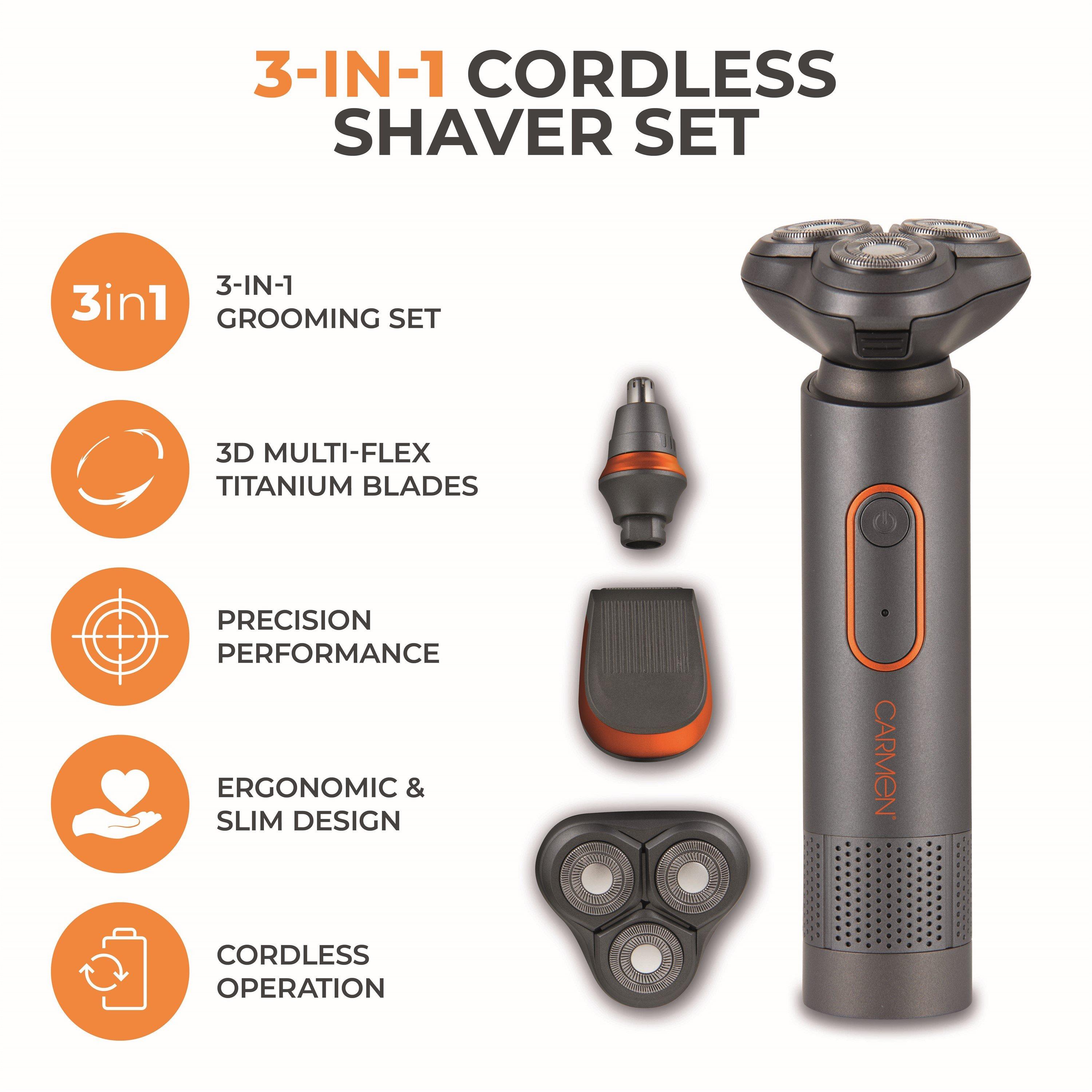 Titanium - Carmen - Titan Shaver Set Titanium and Orange - 2