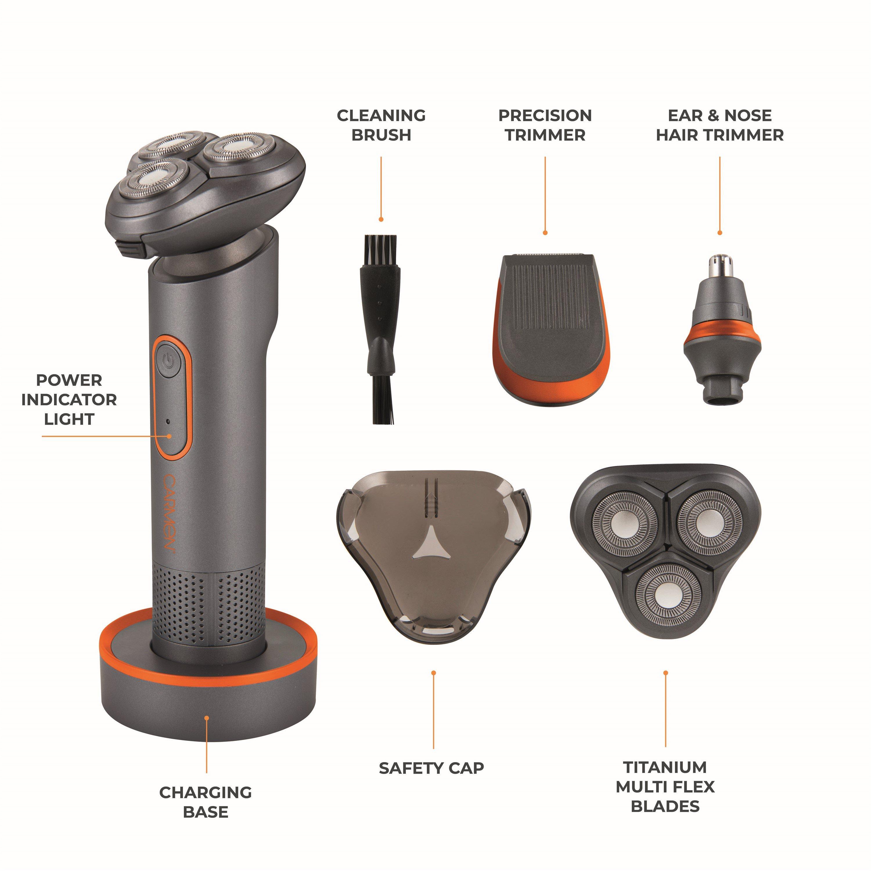 Titanium - Carmen - Titan Shaver Set Titanium and Orange - 7