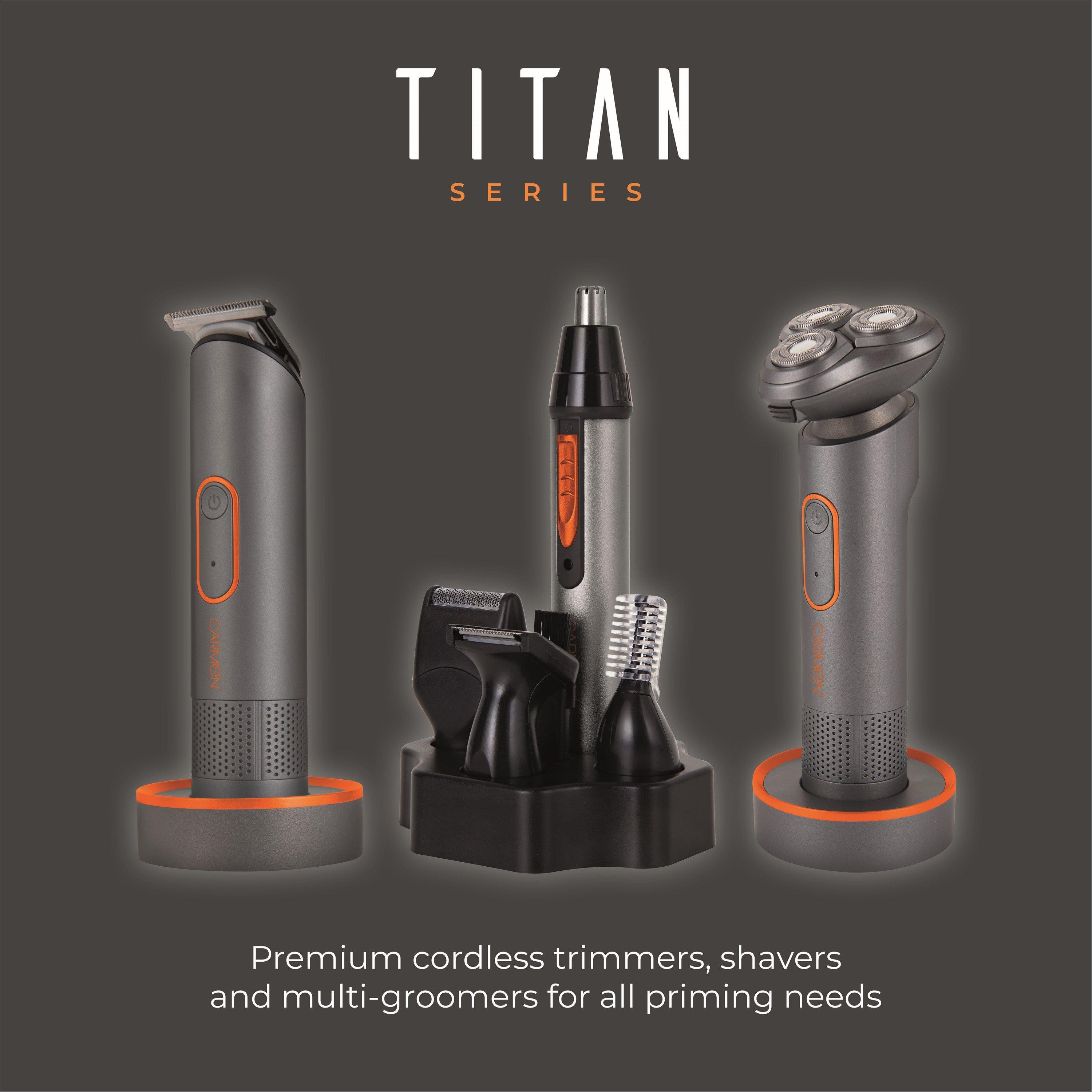Titanium - Carmen - Titan Shaver Set Titanium and Orange - 8
