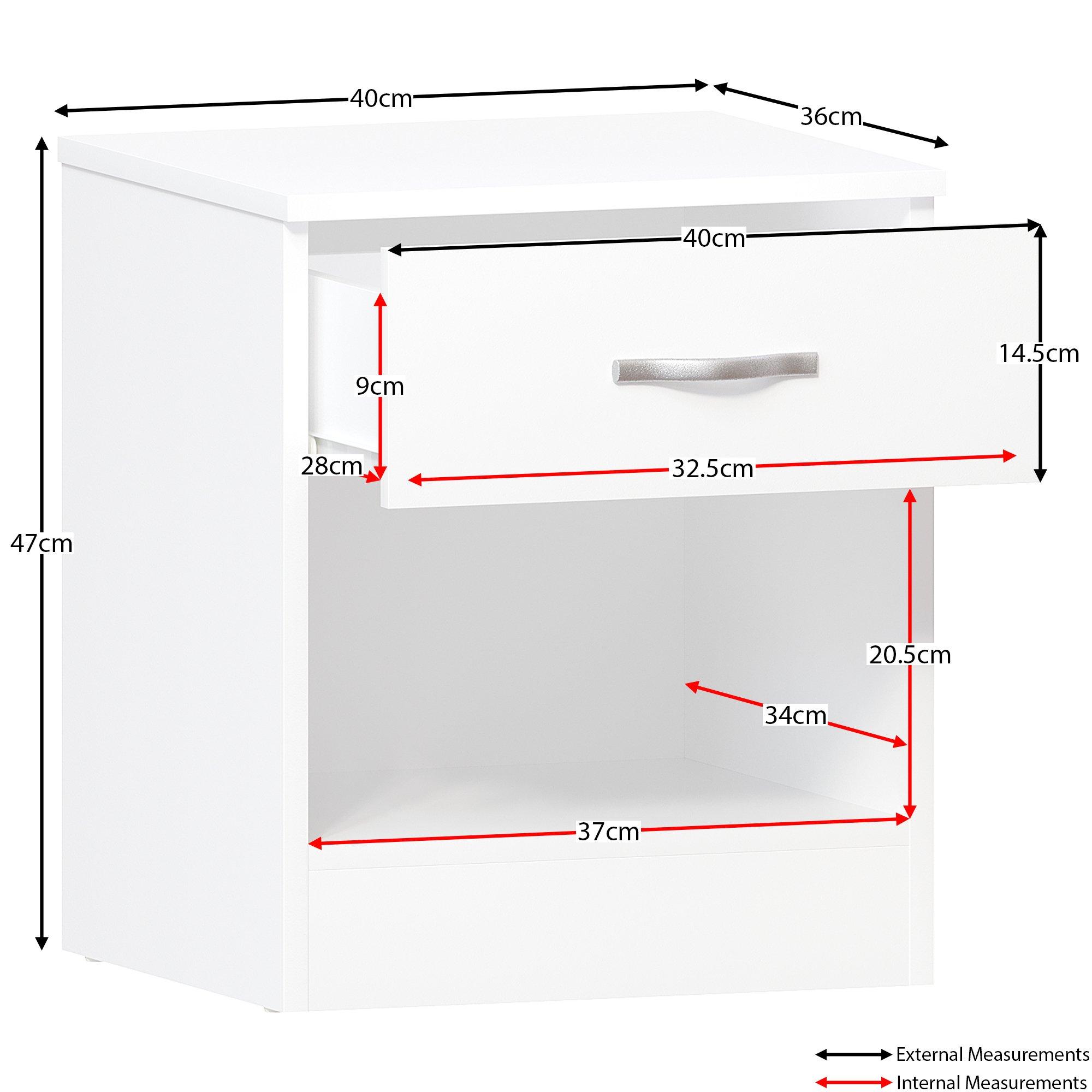 White - Lassic - Vida Designs Riano 3 Piece Bedroom Set - 3