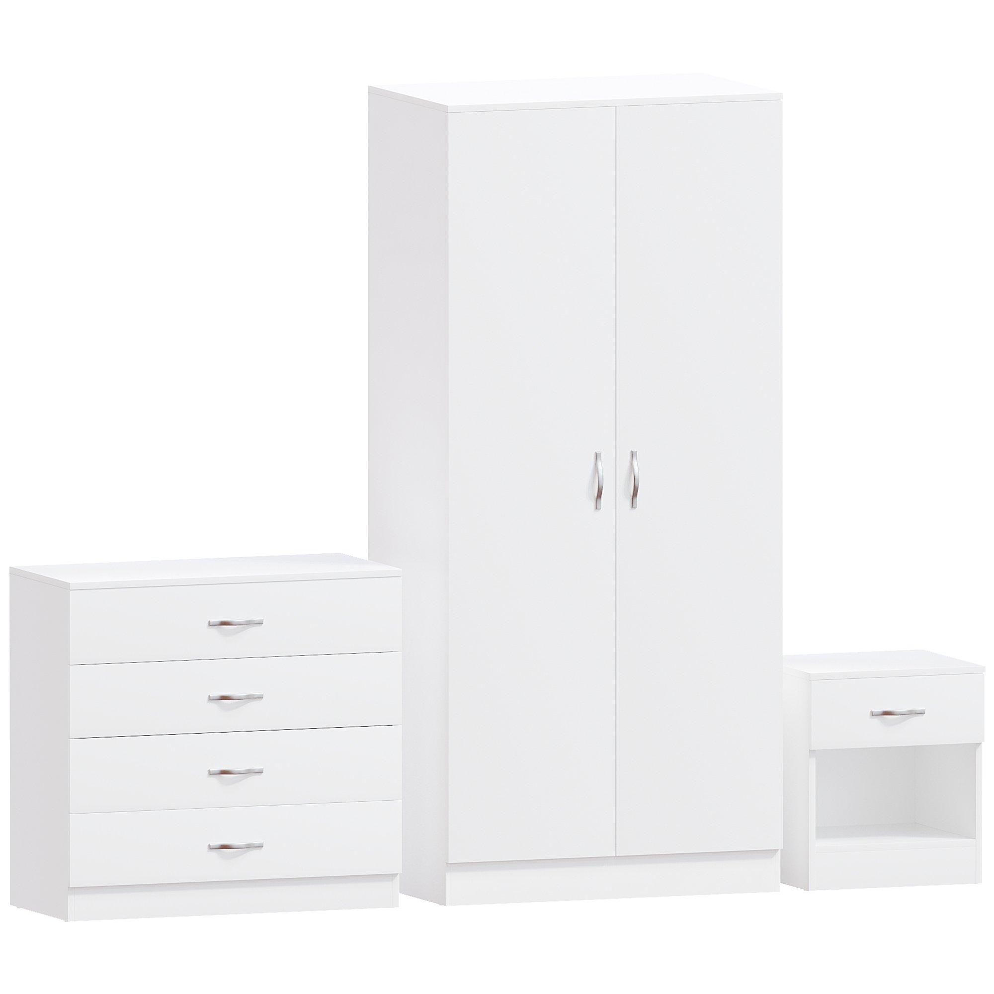 White - Lassic - Vida Designs Riano 3 Piece Bedroom Set - 9