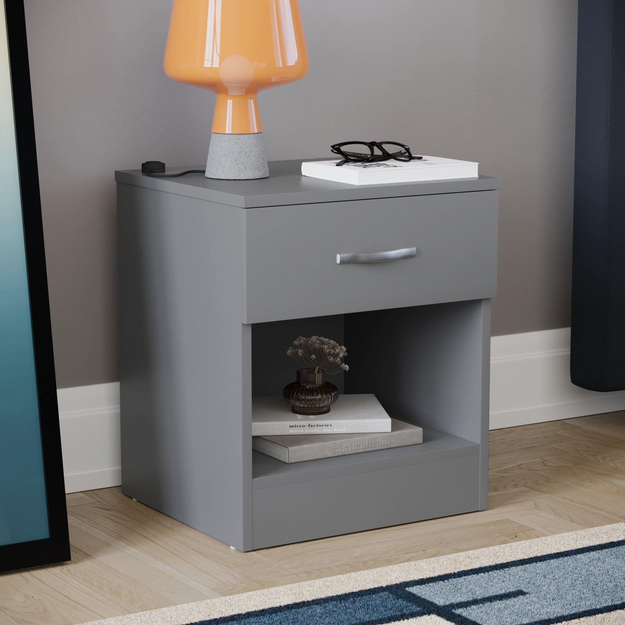 Grey - Lassic - Vida Designs Riano 3 Piece Bedroom Set - 2
