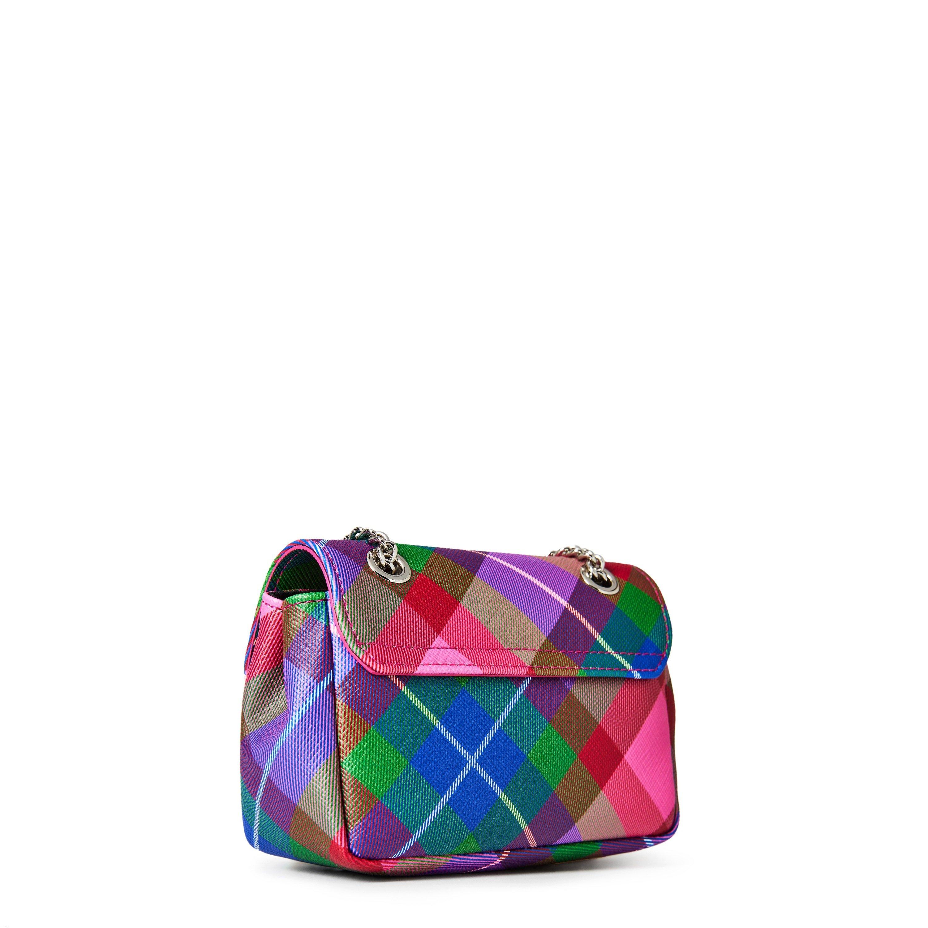 Pink/Grey - Vivienne Westwood - Small Chain Handbag - 6