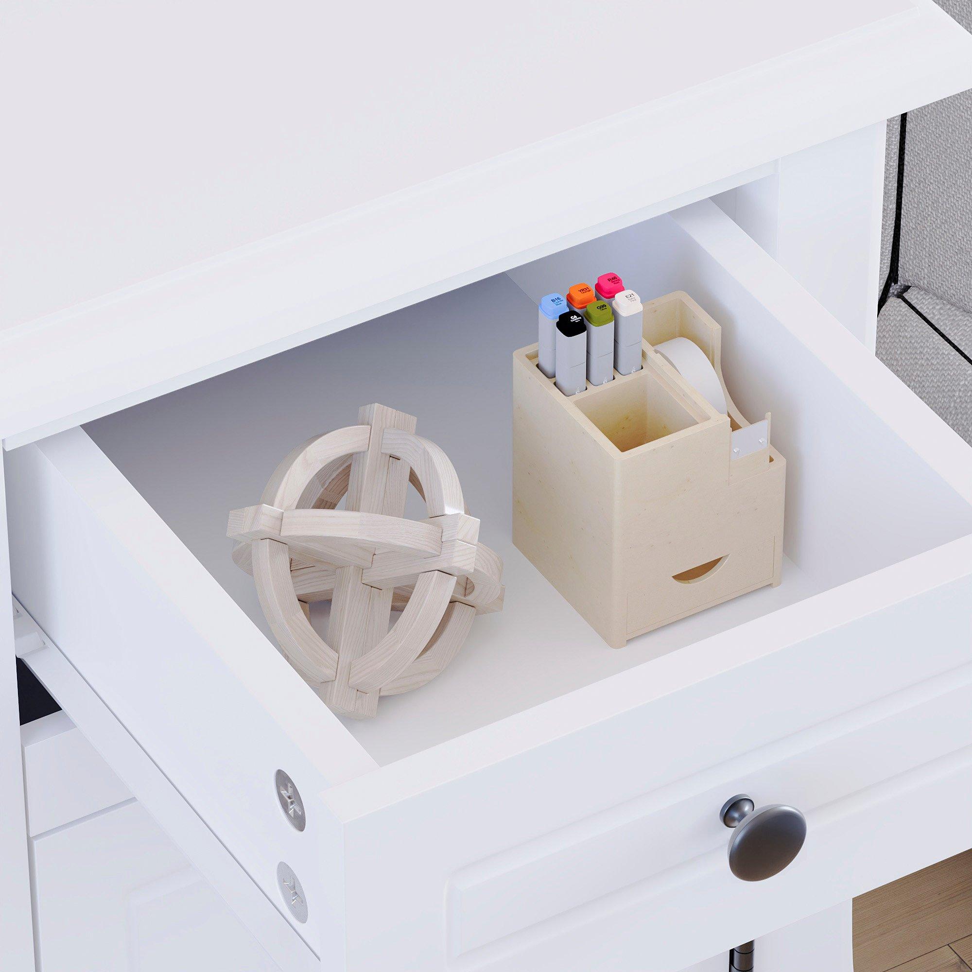 White - Lassic - Nishano 1 Drawer 1 Door Bedside Cabinet Set of 2 - 9