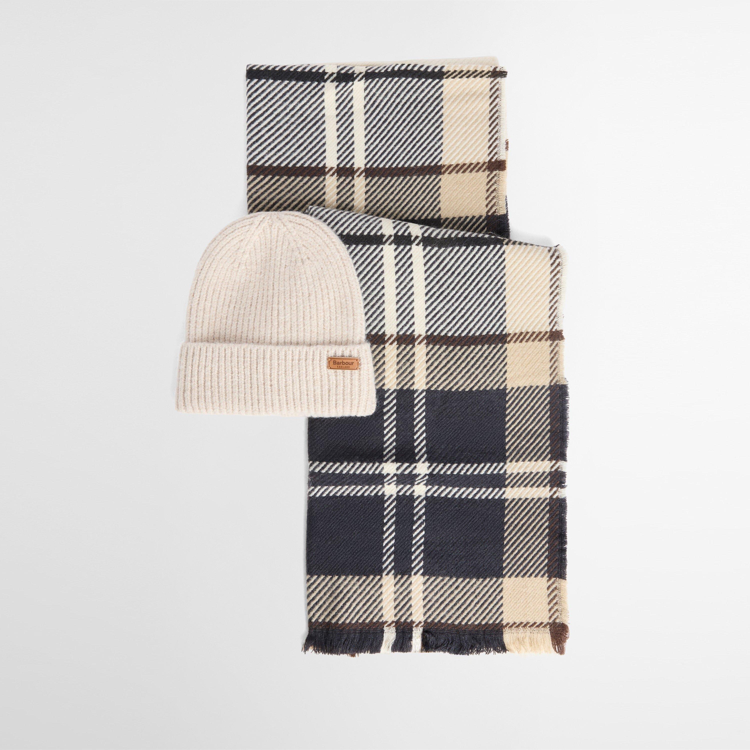 Barbour Cream Pendle Beanie & Blair Scarf Gift Set - Barbr44512 / 329 672 One Acrylic/Polyester - Image 2