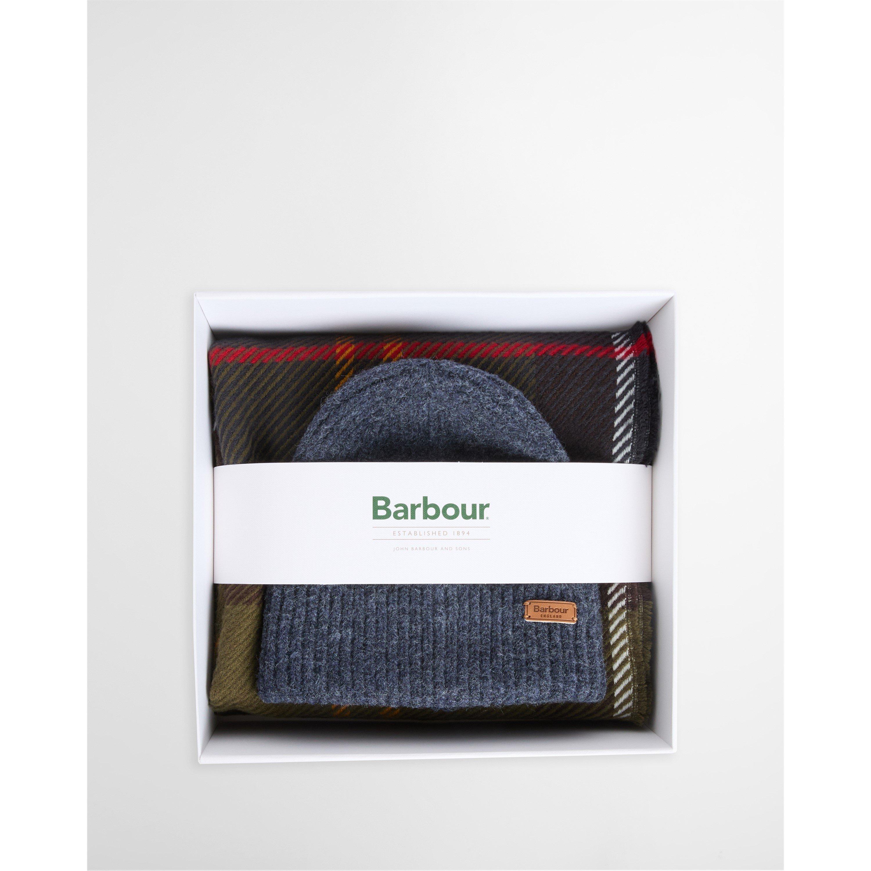 Classic Tartan - Barbour - Pendle Beanie & Blair Scarf Gift Set - 6