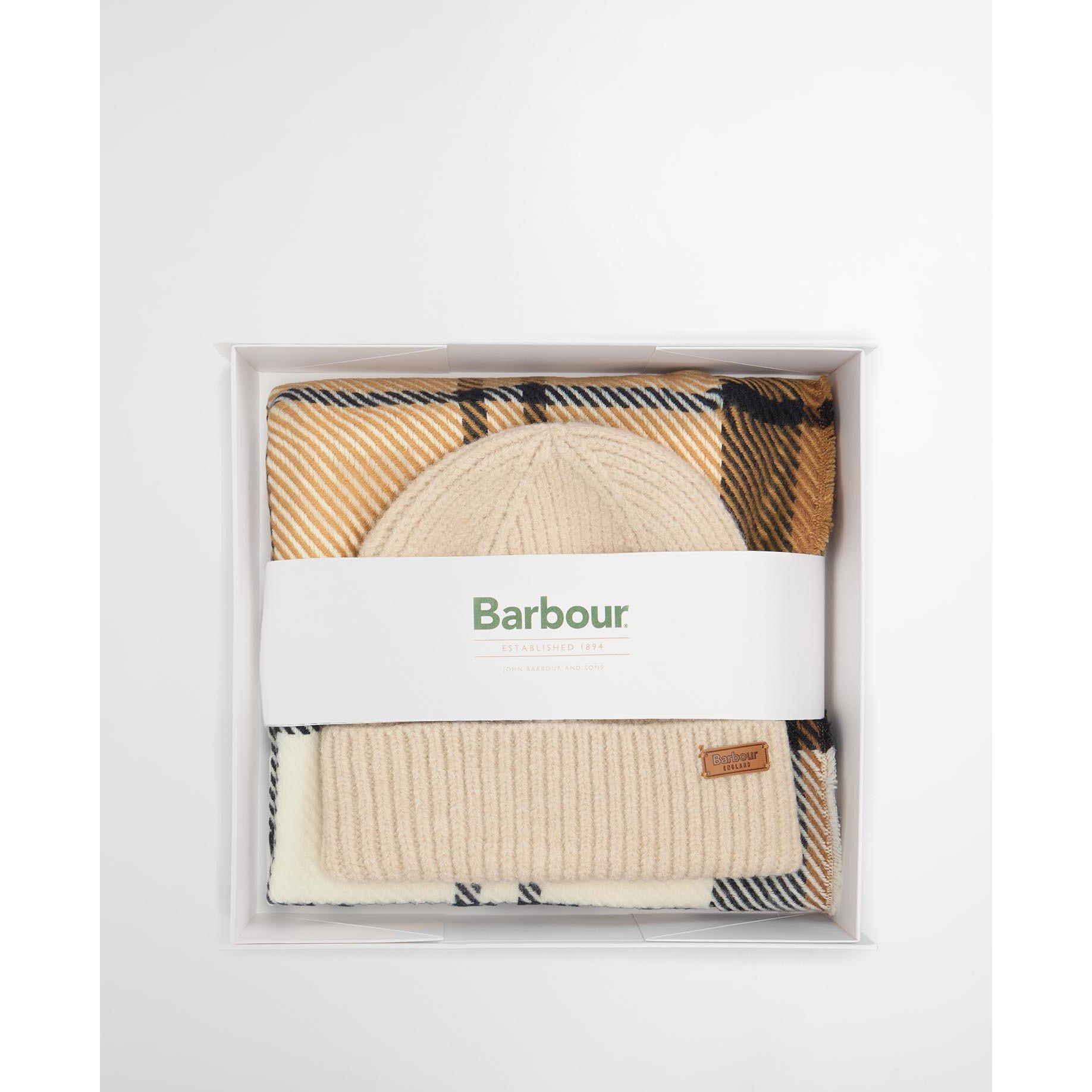 Barbour Pendle Beanie & Blair Scarf Gift Set