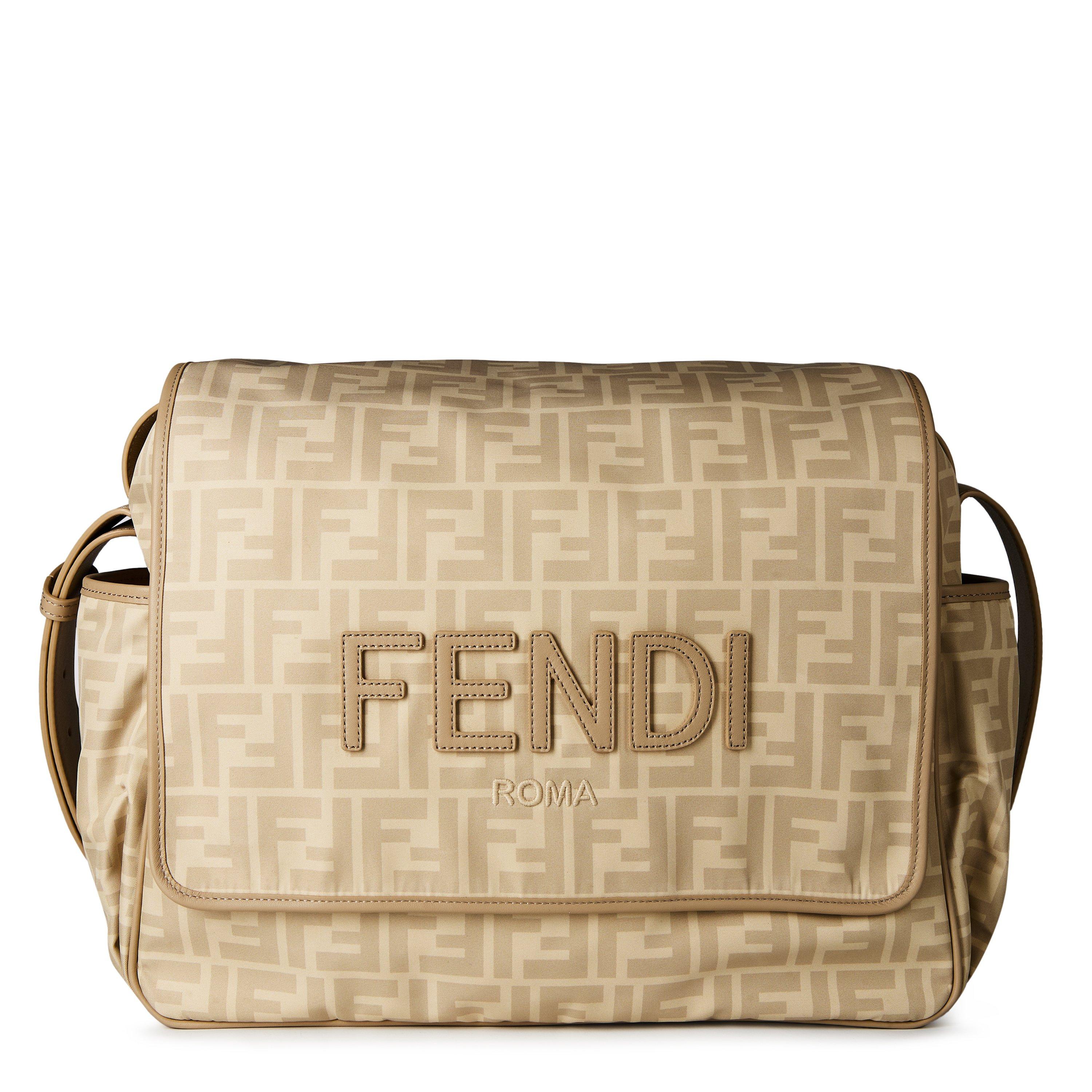 Fendi Ff Baby Changing Bag - Cream F1734