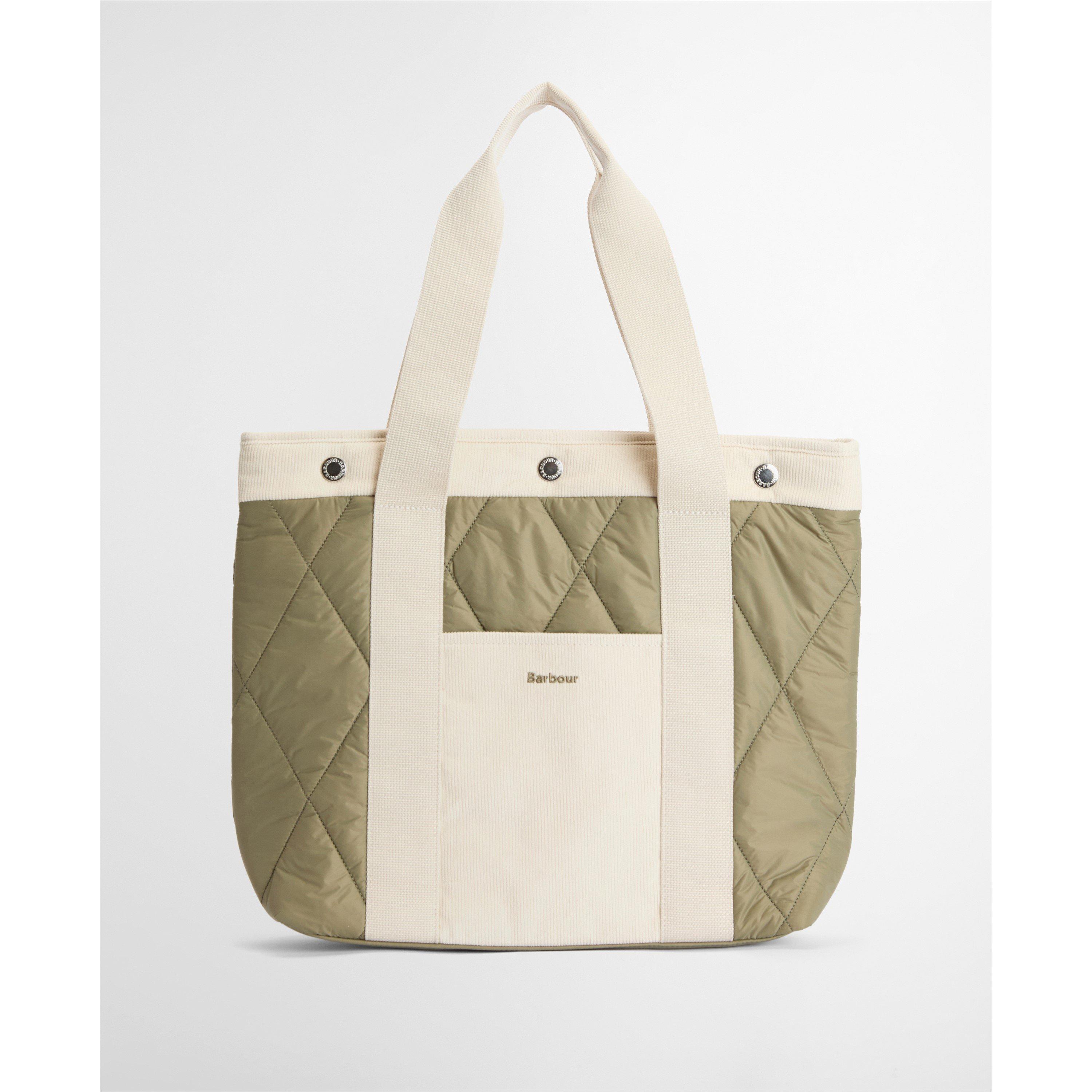 Barbour Women's Healy Quilted Tote Bag - Bleach Olive