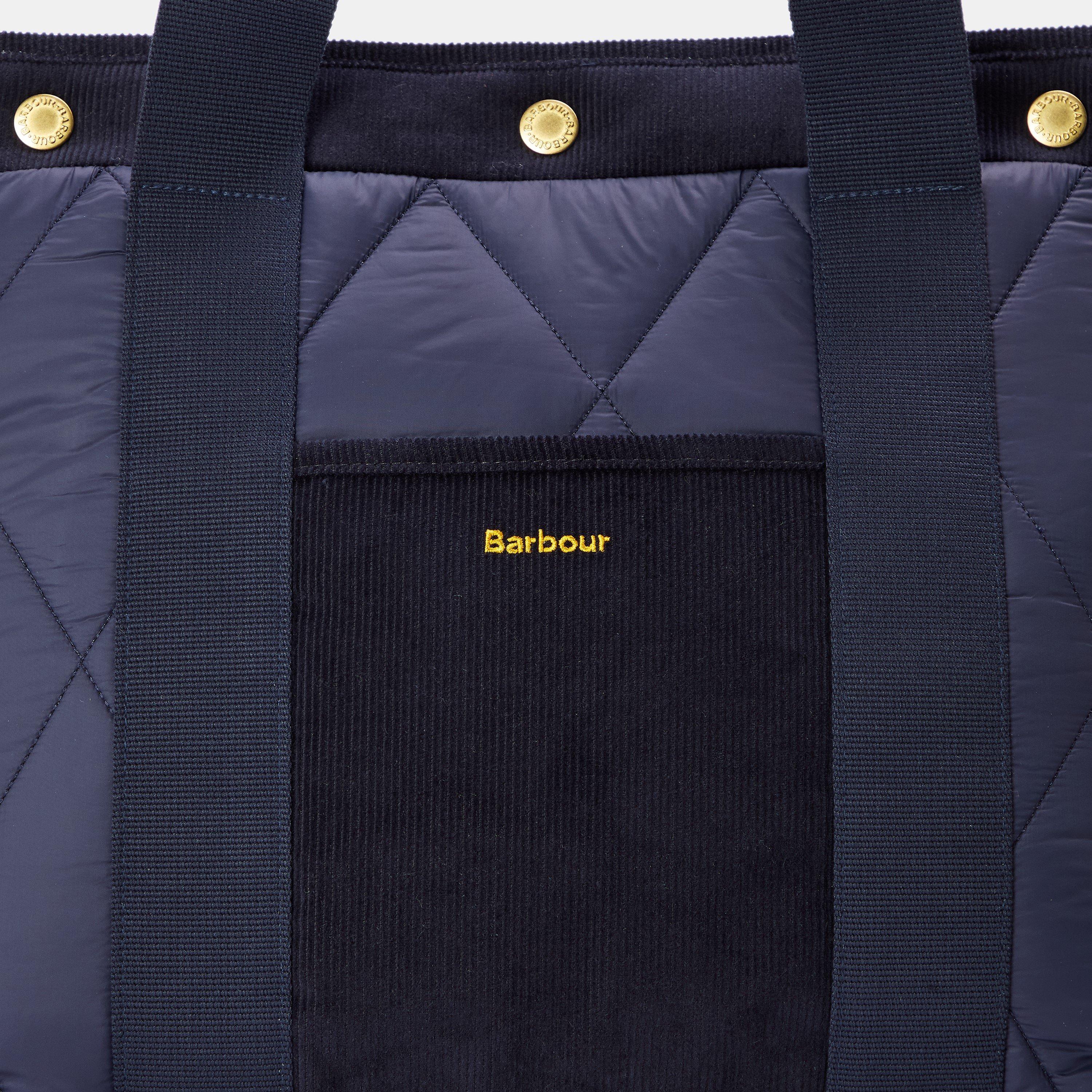 Navy - Barbour - Healy Quilted Tote Bag - 4