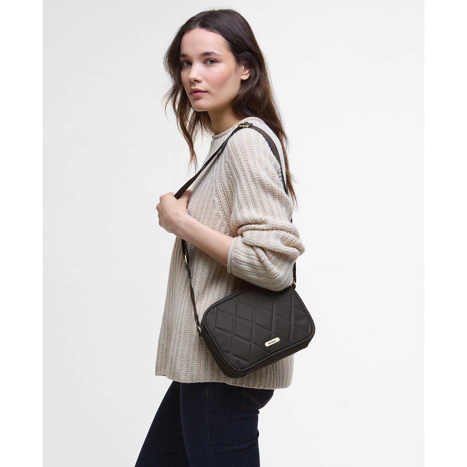 Olive - Barbour - Women's Quilted Crossbody Bag - 2