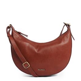 Barbour Laire Leather Half-Moon Bag