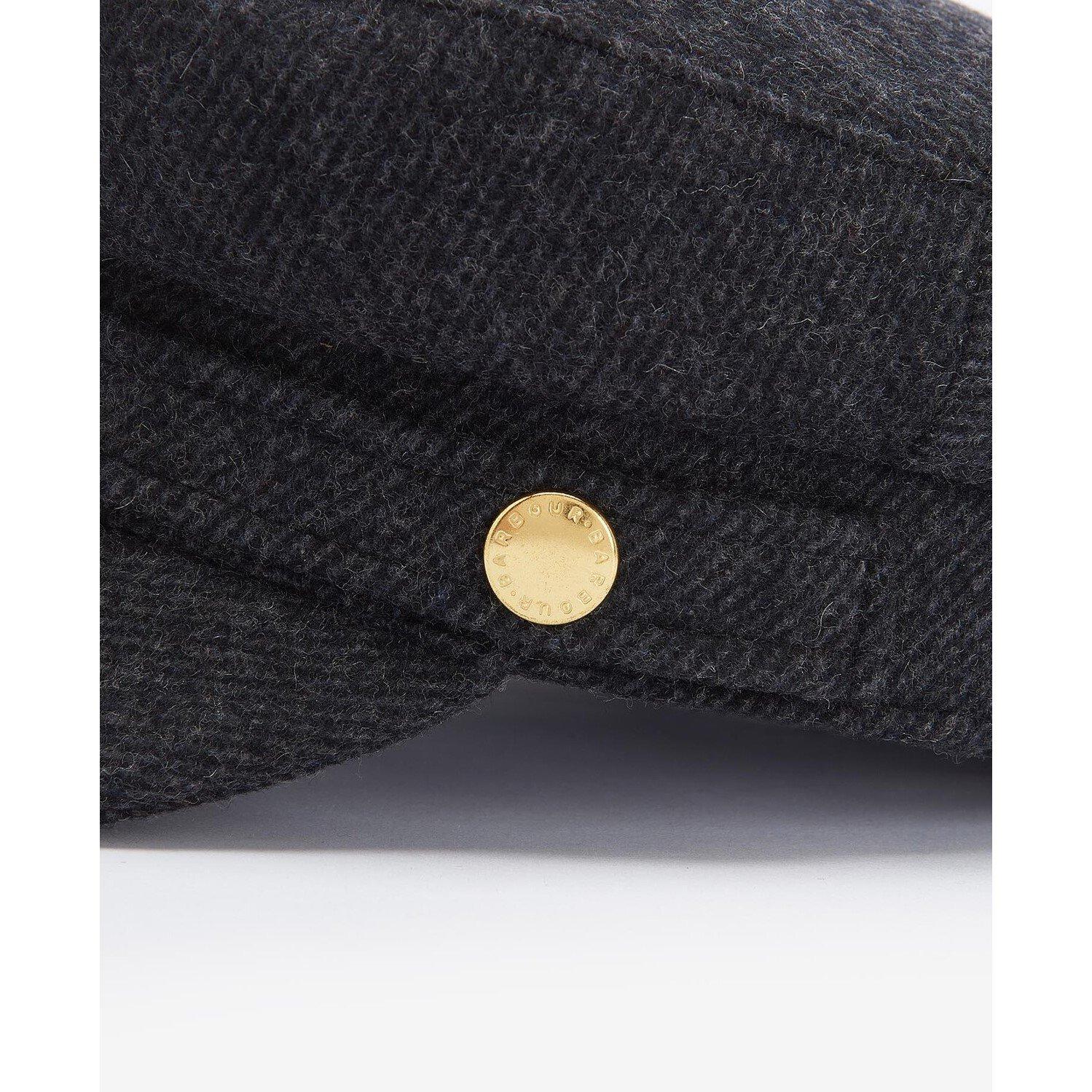 Charcoal Grey - Barbour - Bothal Bakerboy Cap - 4