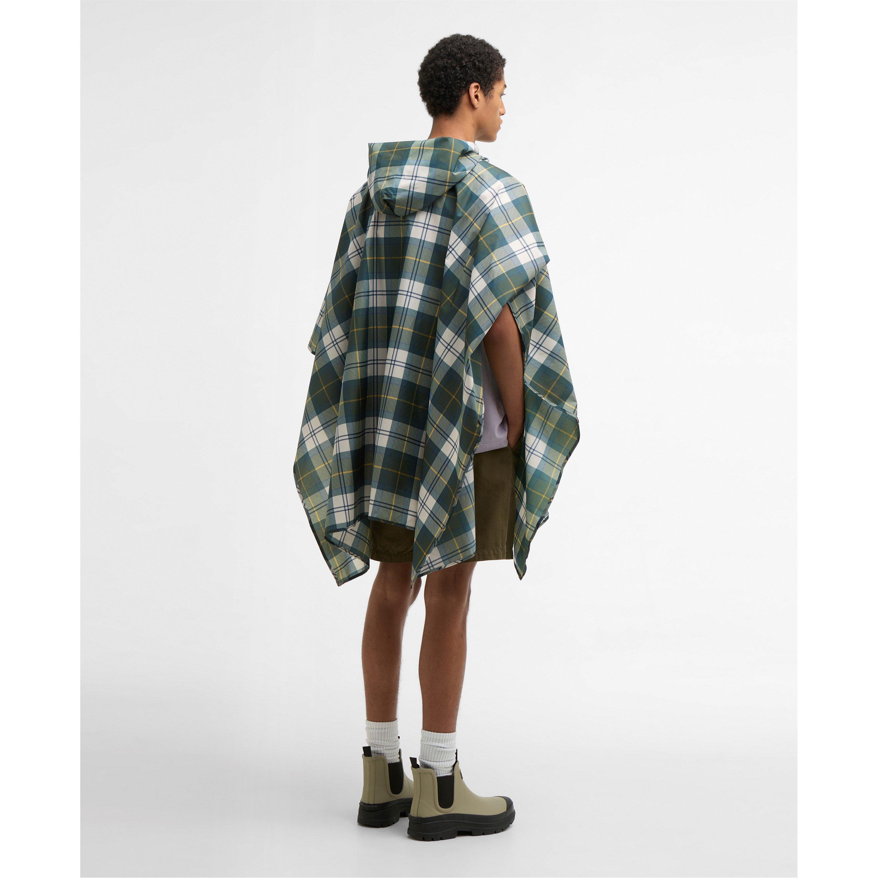 Ancient Tartan - Barbour - Men's Tartan Water Resistant Hooded Poncho - 2